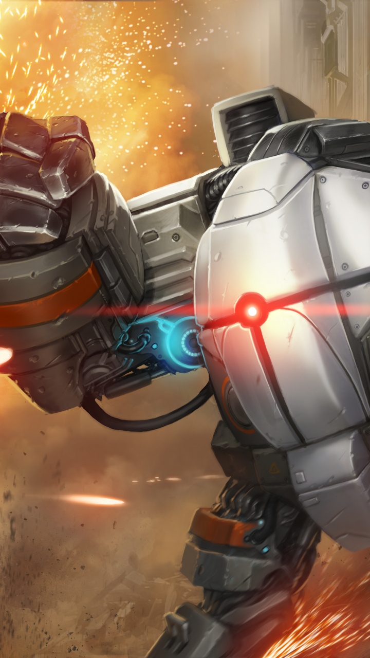 Mecha, Jeu Pc, Stratégie de Jeu Vidéo, Robot, Composition Numérique. Wallpaper in 720x1280 Resolution