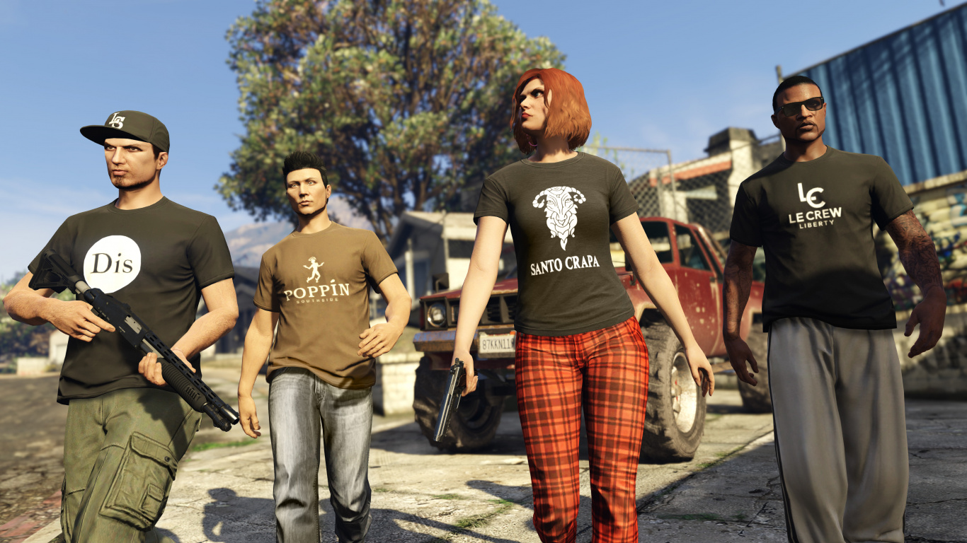 Grand Theft Auto v, Rockstar Games, Xbox 360, GTA 5 Online Contrabando de Armas, Recreación. Wallpaper in 1366x768 Resolution