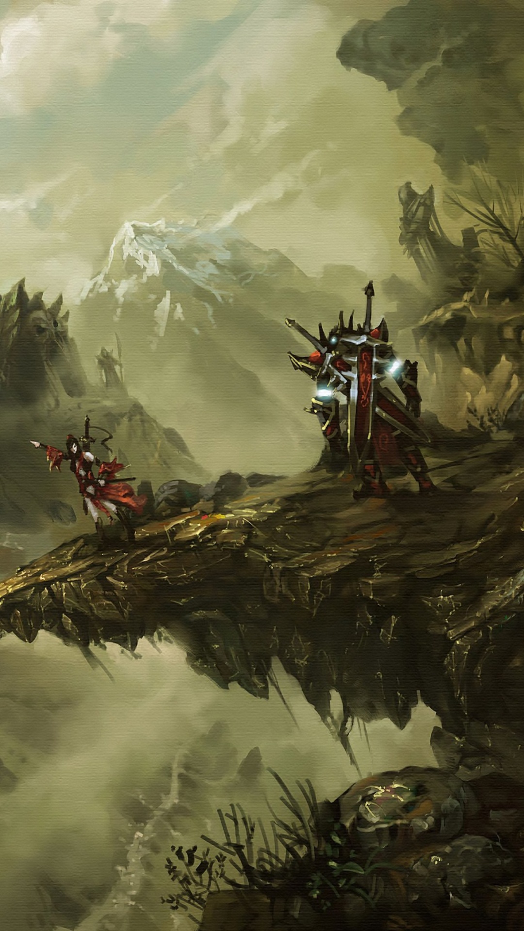 Personne Debout au Sommet D'une Montagne Couverte de Neige. Wallpaper in 1080x1920 Resolution