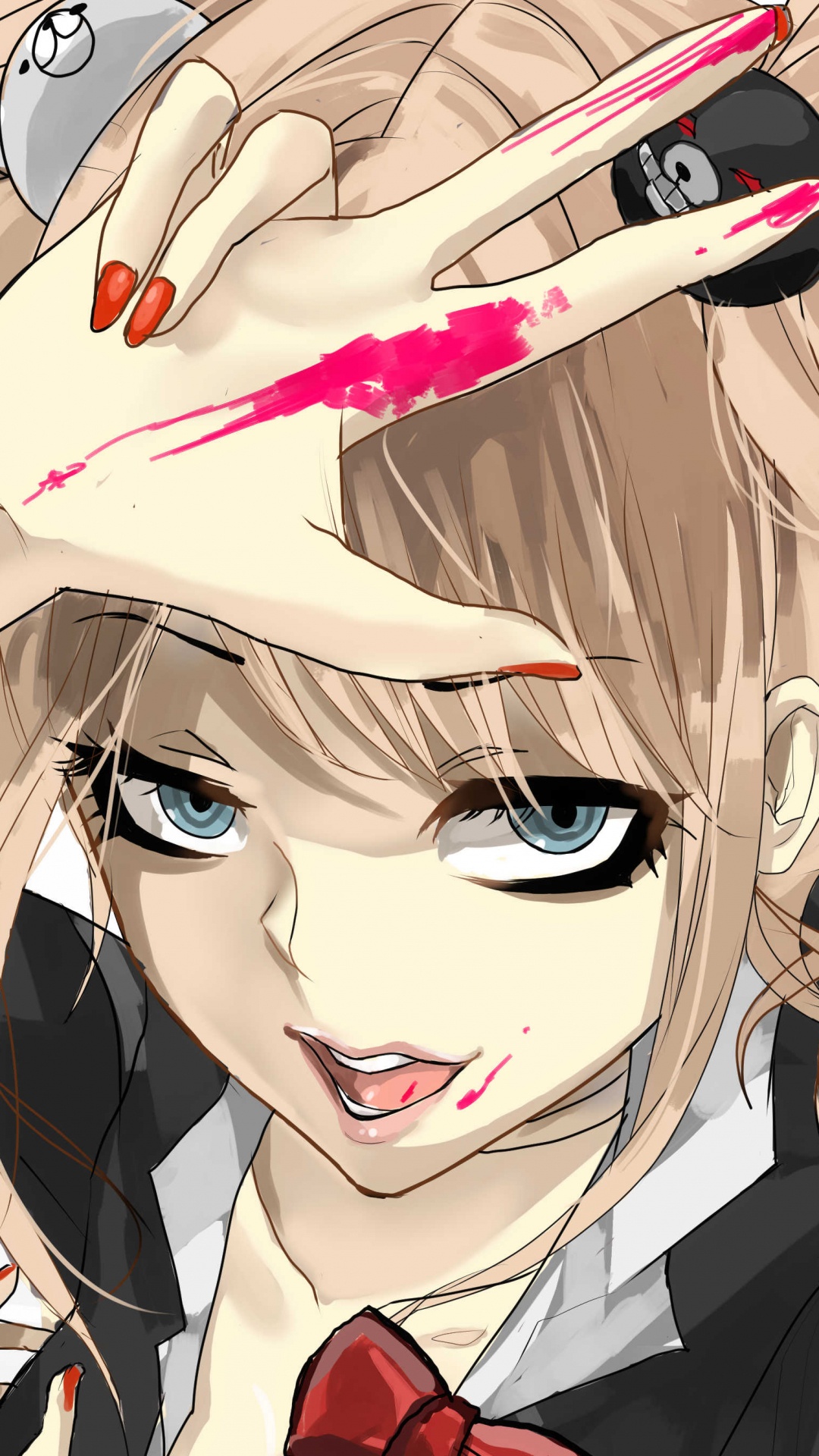 Anime-Charakter Mit Blonden Haaren. Wallpaper in 1080x1920 Resolution