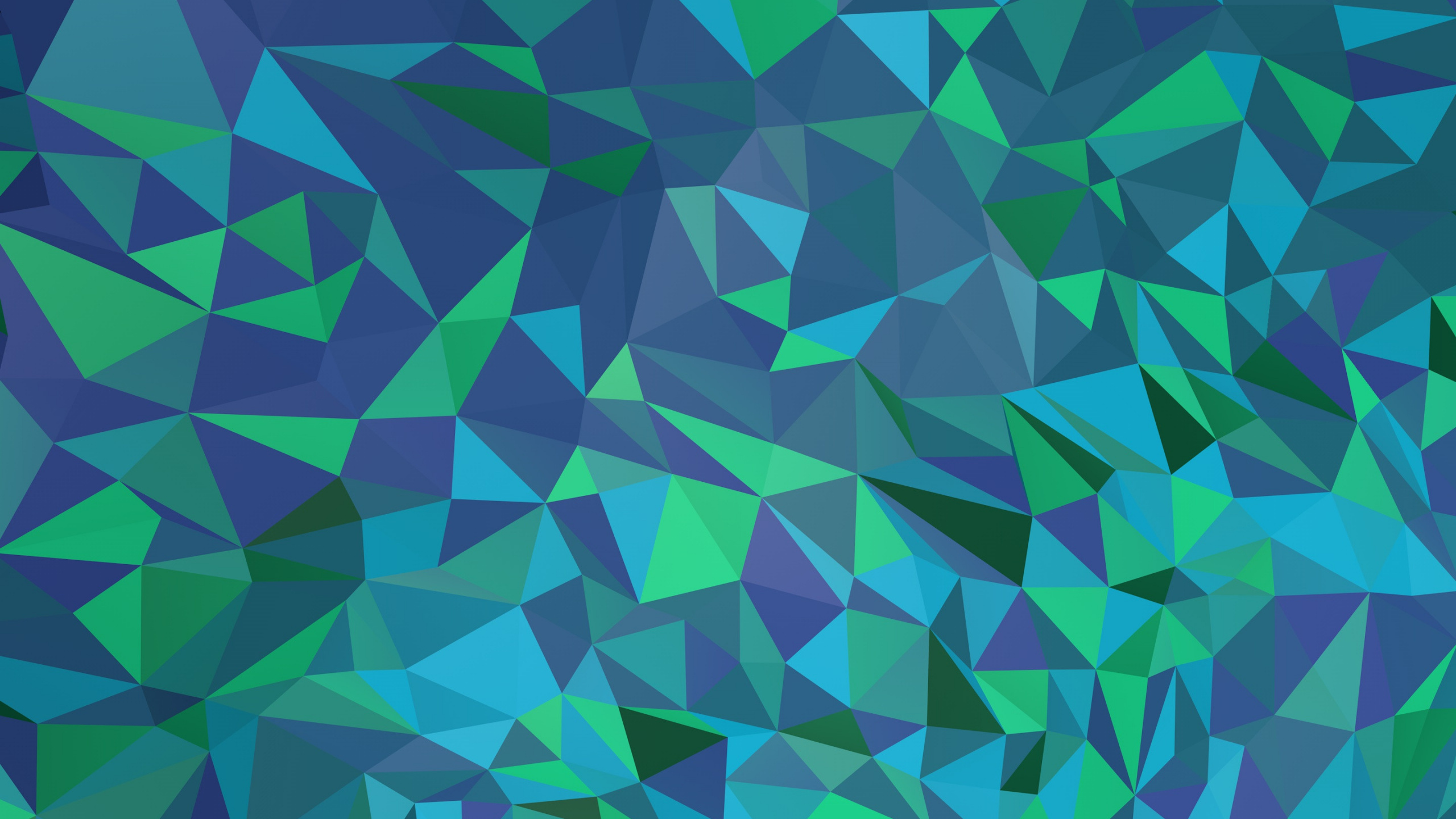 多边形, 低聚, 绿色的, 对称, 三角形 壁纸 2560x1440 允许