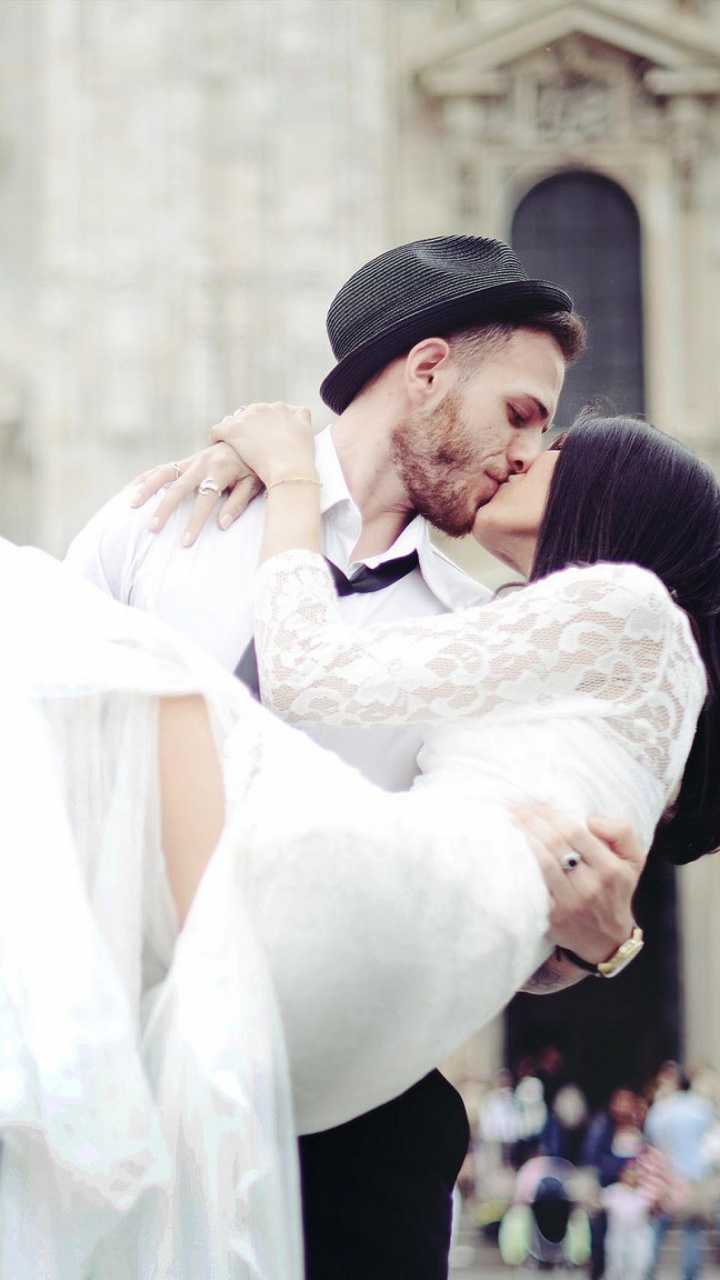 夫妇, 白色, 快乐的, 传统, 跳舞 壁纸 720x1280 允许