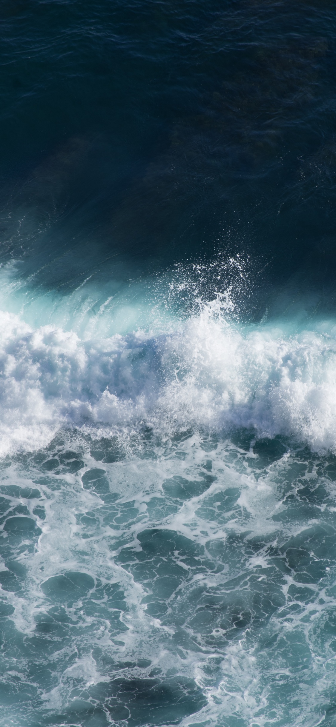 Ozean, Strand, Himmel, Meer, Ufer. Wallpaper in 1125x2436 Resolution