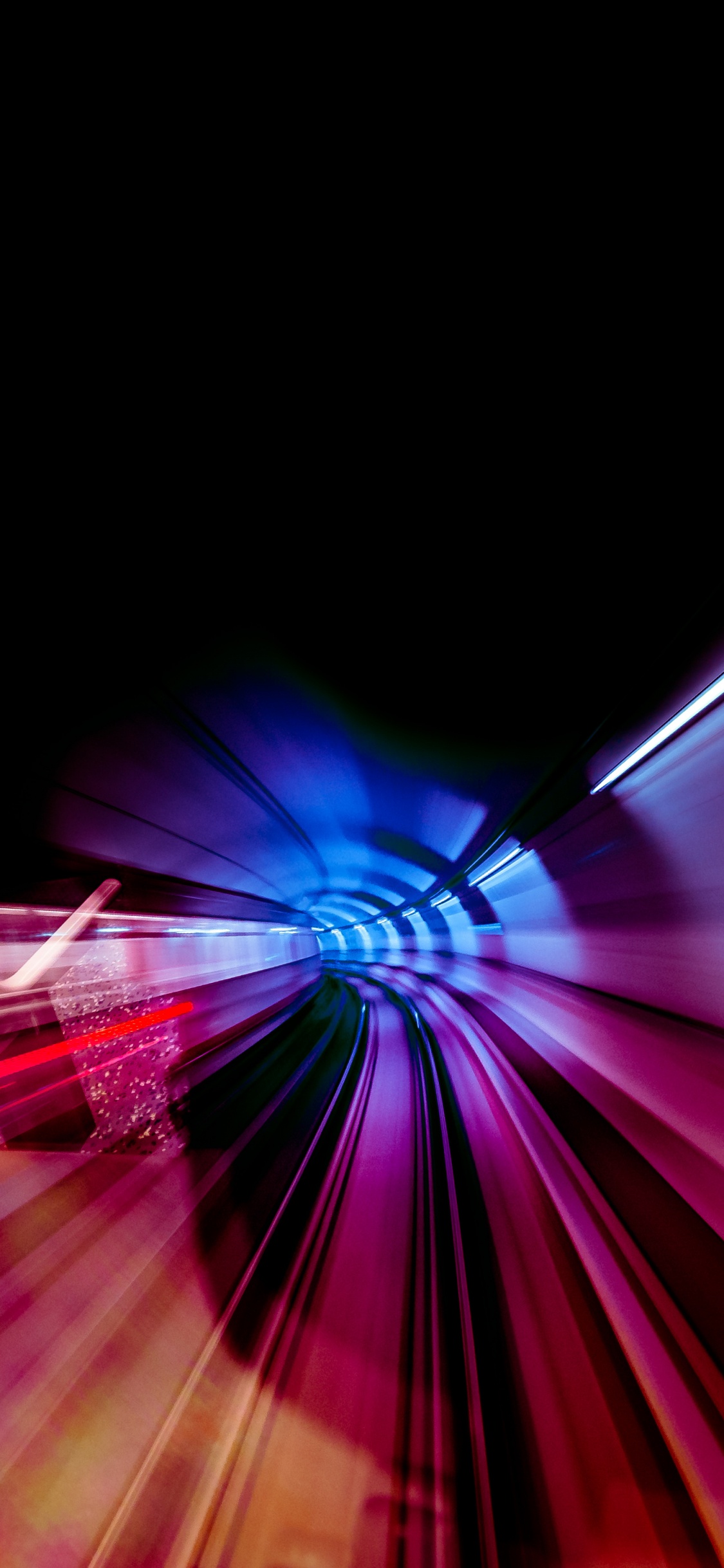 Purple and Blue Light Illustration. Wallpaper in 1125x2436 Resolution