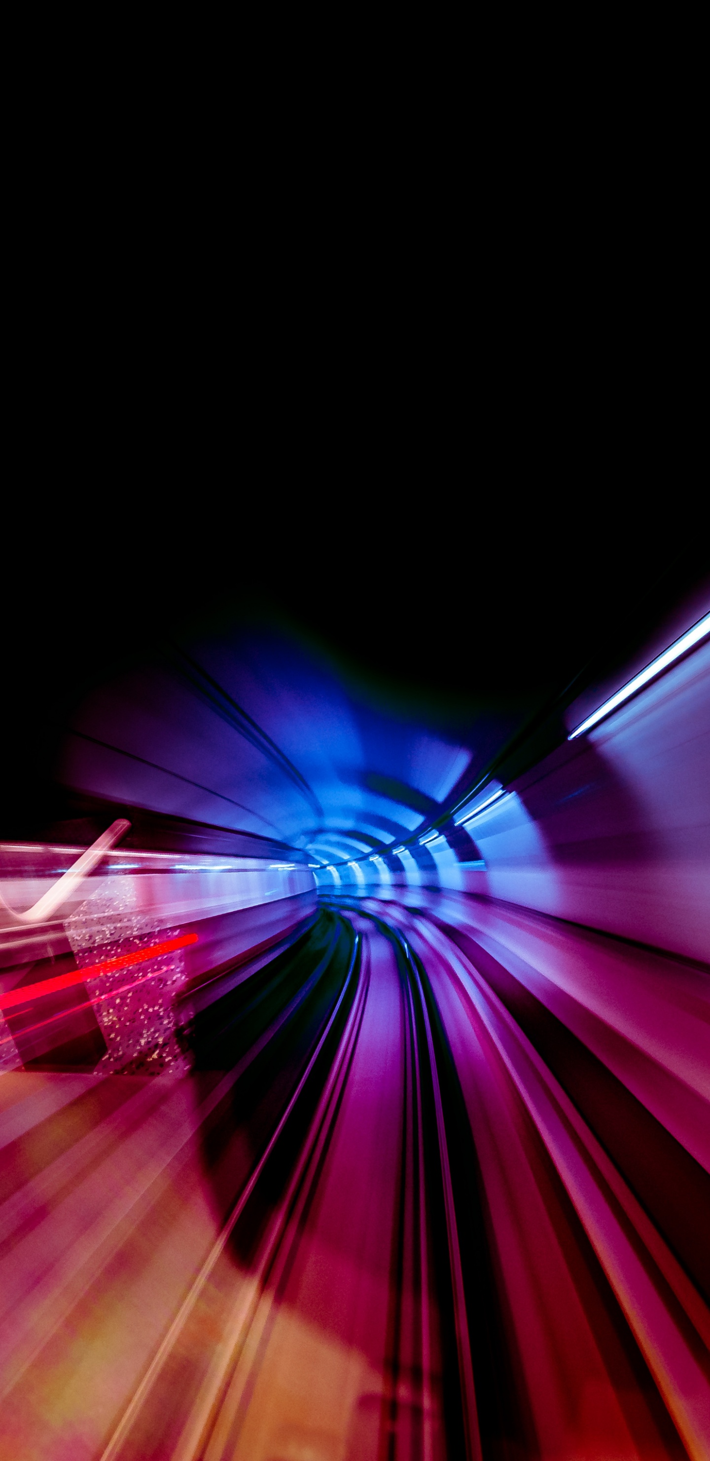 Ilustración de Luz Púrpura y Azul. Wallpaper in 1440x2960 Resolution