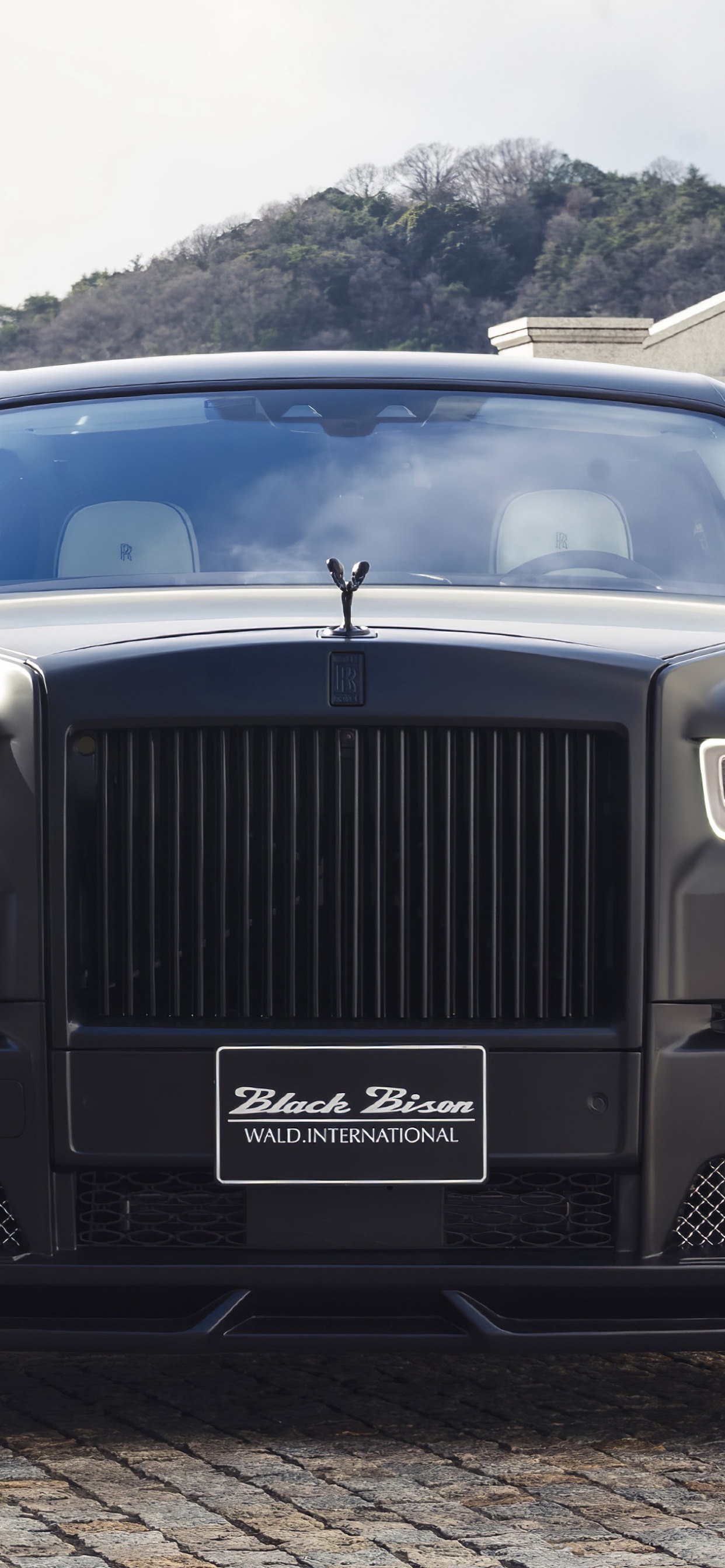 Black Classic Car Parked on Parking Lot During Daytime. Wallpaper in 1242x2688 Resolution