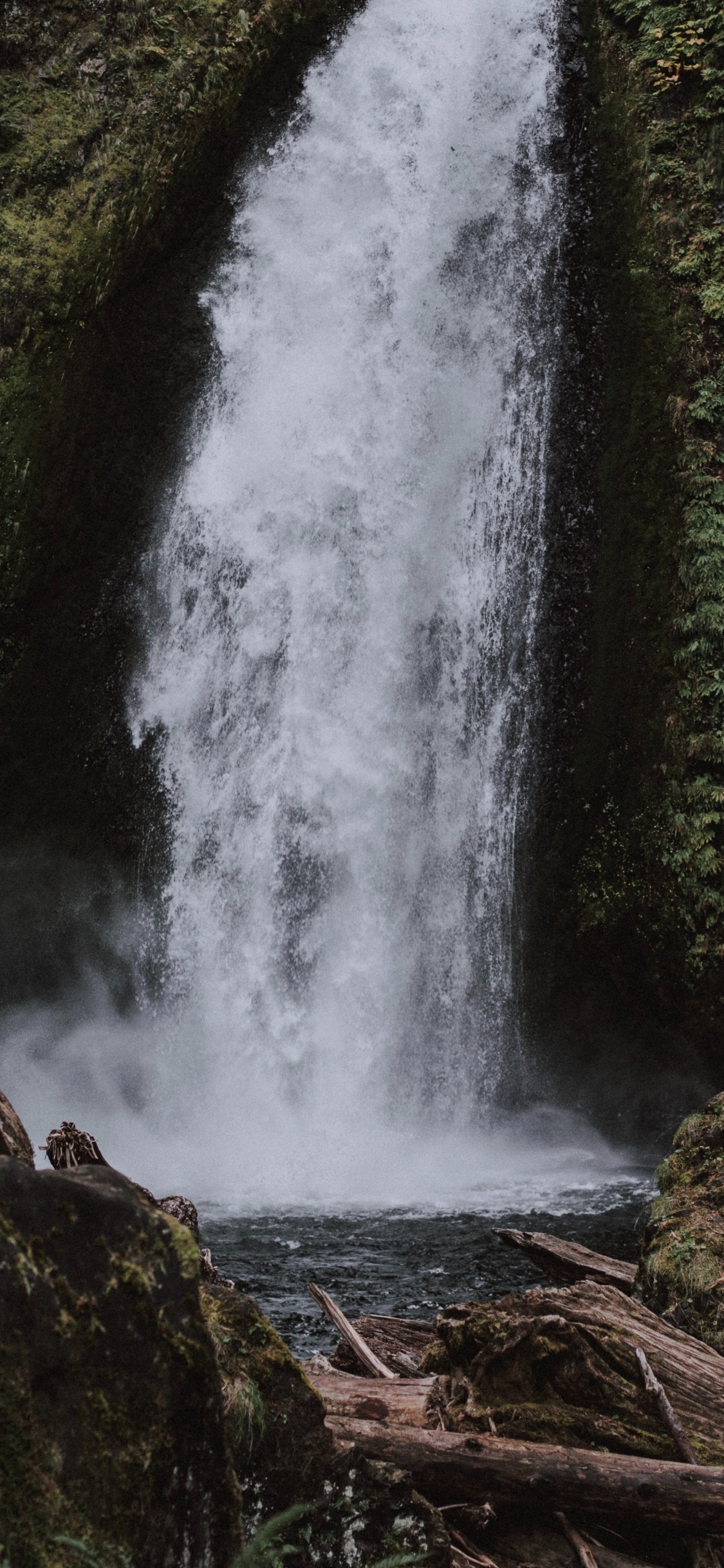 Wasserfall, Gewässer, Wasser, Wasserressourcen, Natur. Wallpaper in 1125x2436 Resolution
