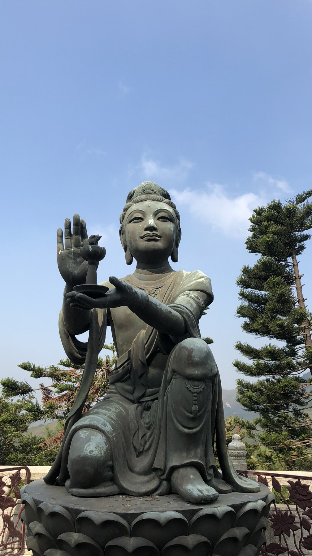香港, Tian Tan Buddha, 雕像, 性质, 植被 壁纸 1080x1920 允许