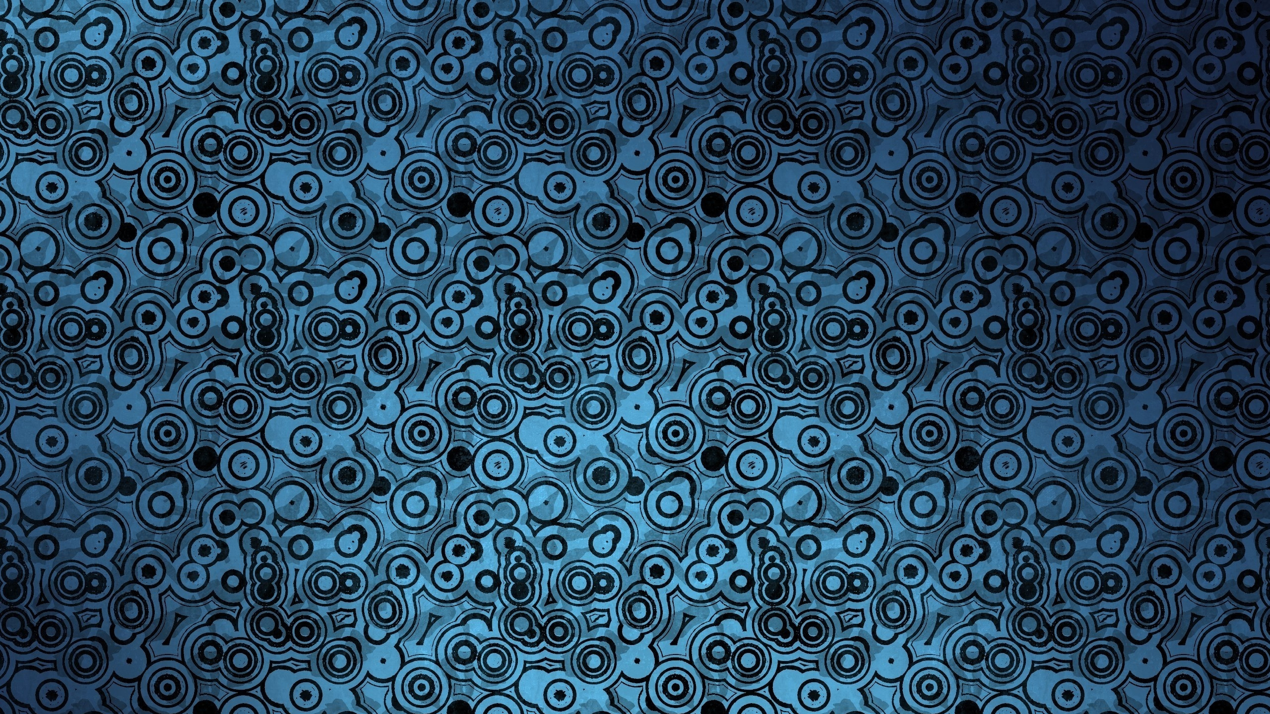 Blaue Und Schwarze Abstrakte Malerei. Wallpaper in 2560x1440 Resolution