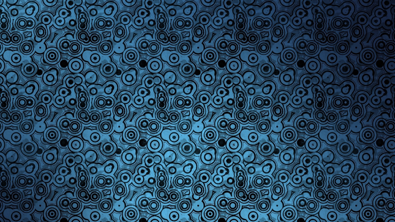 Pintura Abstracta Azul y Negra. Wallpaper in 1366x768 Resolution