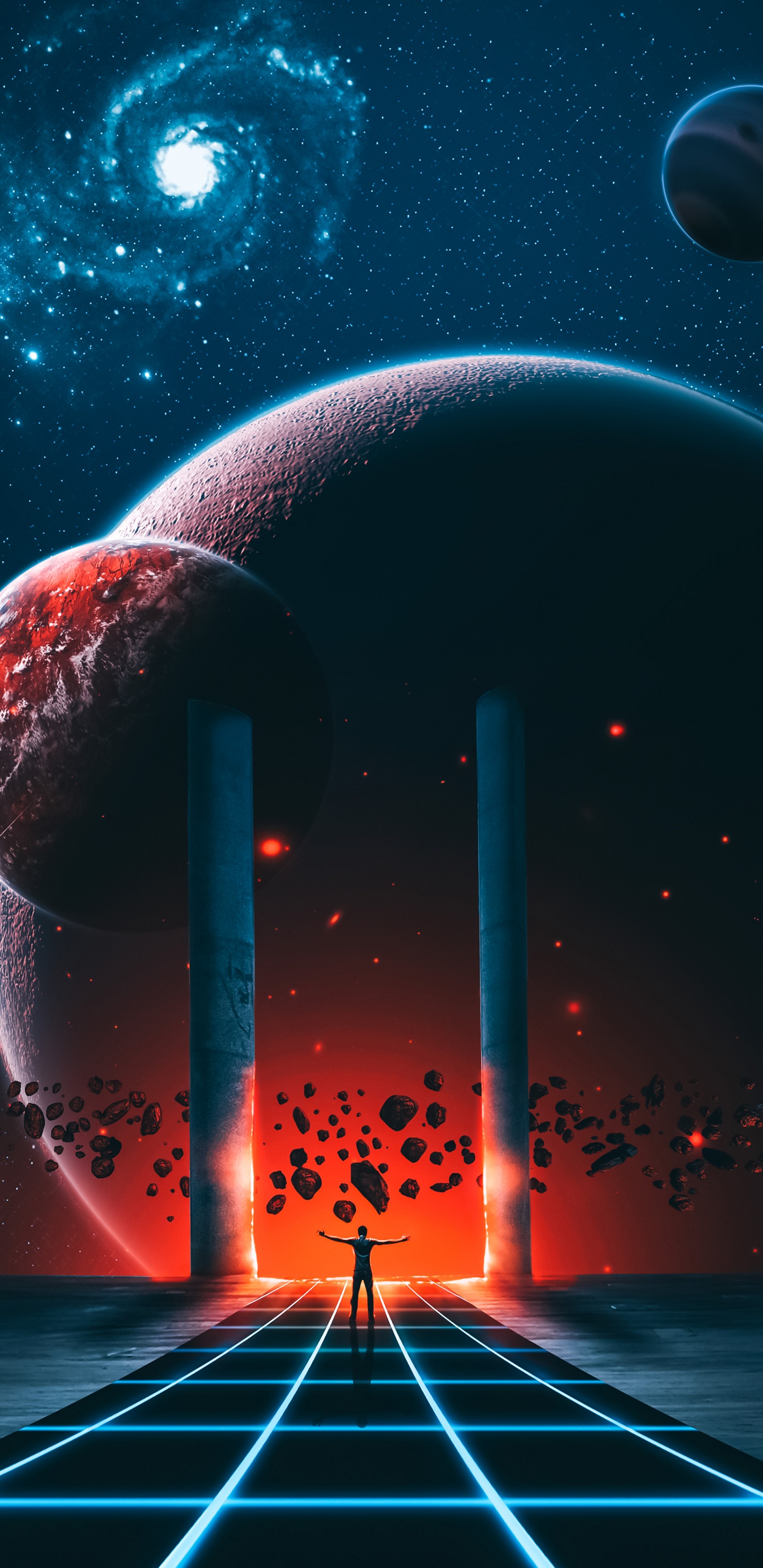 Galaxia, Cartel, Displate, Universo, Arte. Wallpaper in 1440x2960 Resolution