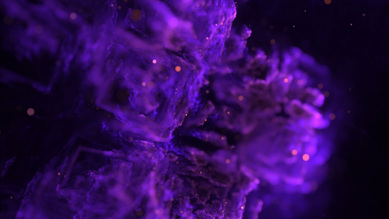 Peinture Abstraite Bleue et Violette. Wallpaper in 1280x720 Resolution