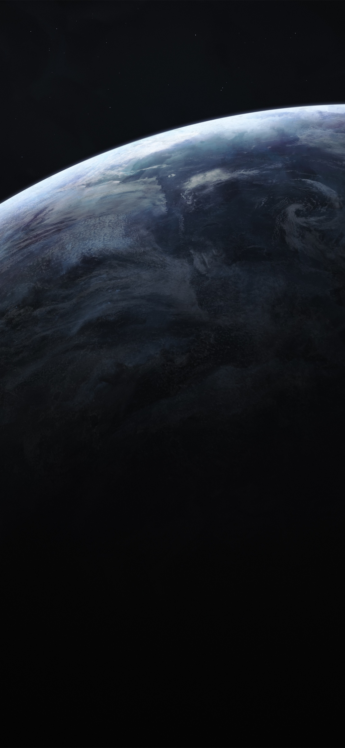 Full Moon in The Night Sky. Wallpaper in 1125x2436 Resolution