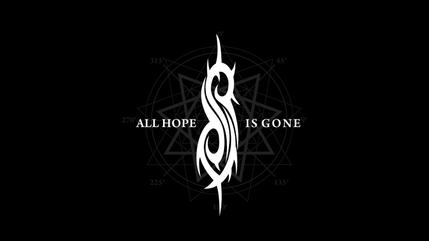 Slipknot, Logo, Noir, Texte, Graphisme. Wallpaper in 1366x768 Resolution