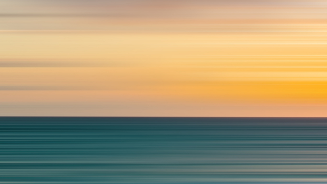 Cielo Azul y Naranja Durante la Puesta de Sol. Wallpaper in 1366x768 Resolution