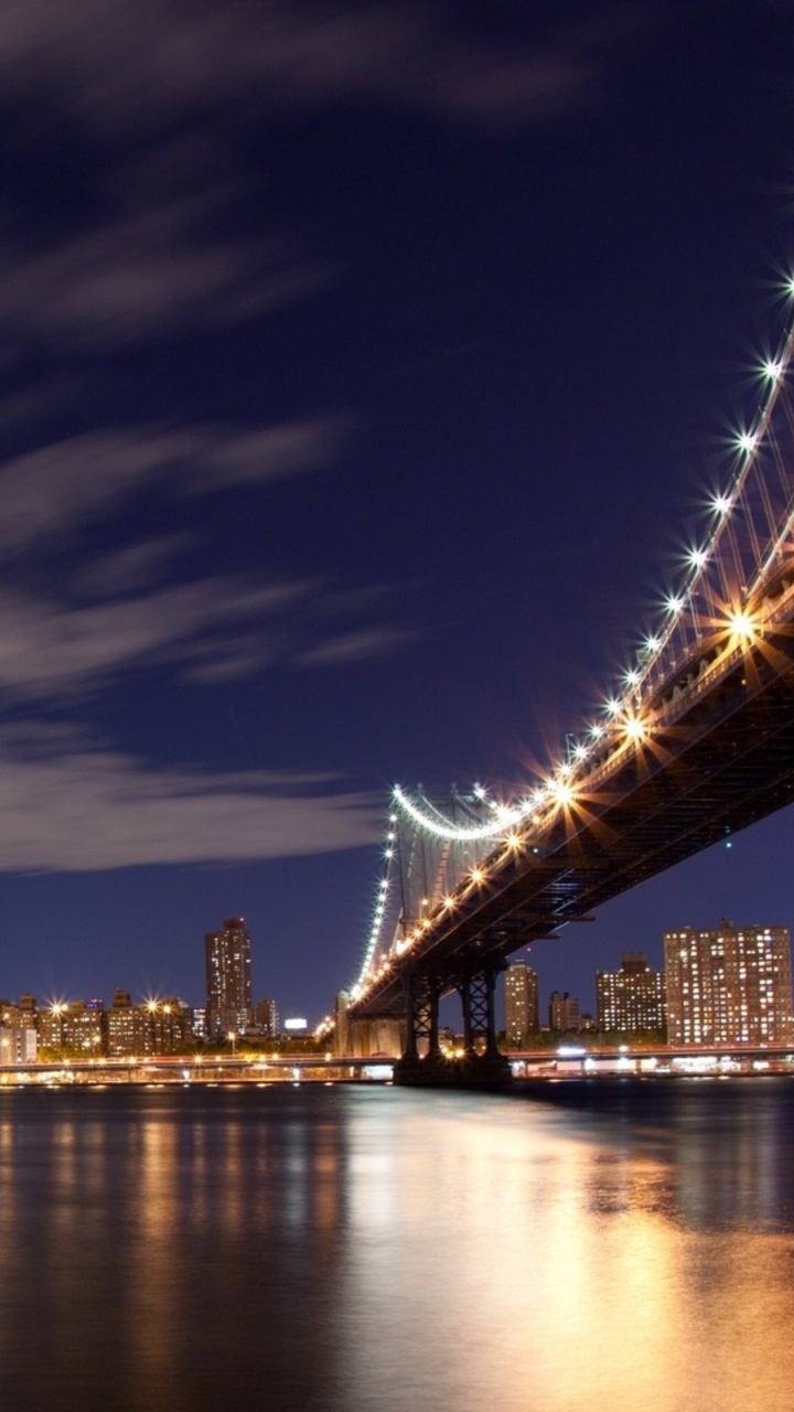 City Skyline During Night Time. Wallpaper in 720x1280 Resolution