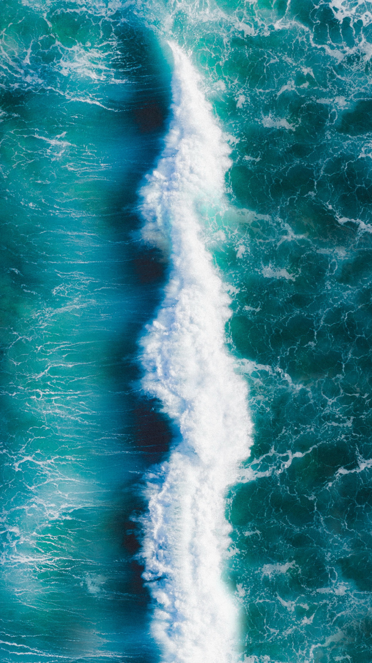 Windsurfen, Meeresschaum, Wind Welle, Ozean, Welle. Wallpaper in 750x1334 Resolution