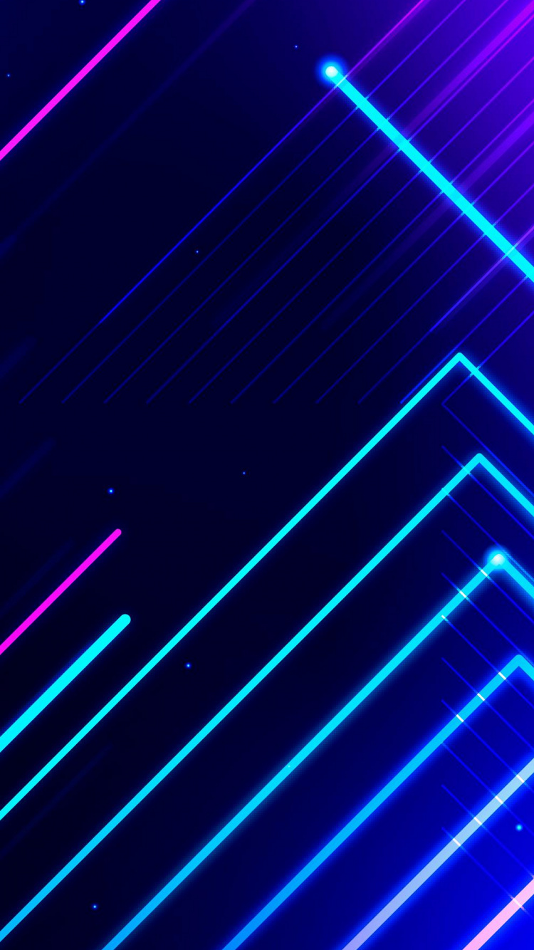 Light, Azure, Purple, Violet, Line. Wallpaper in 750x1334 Resolution