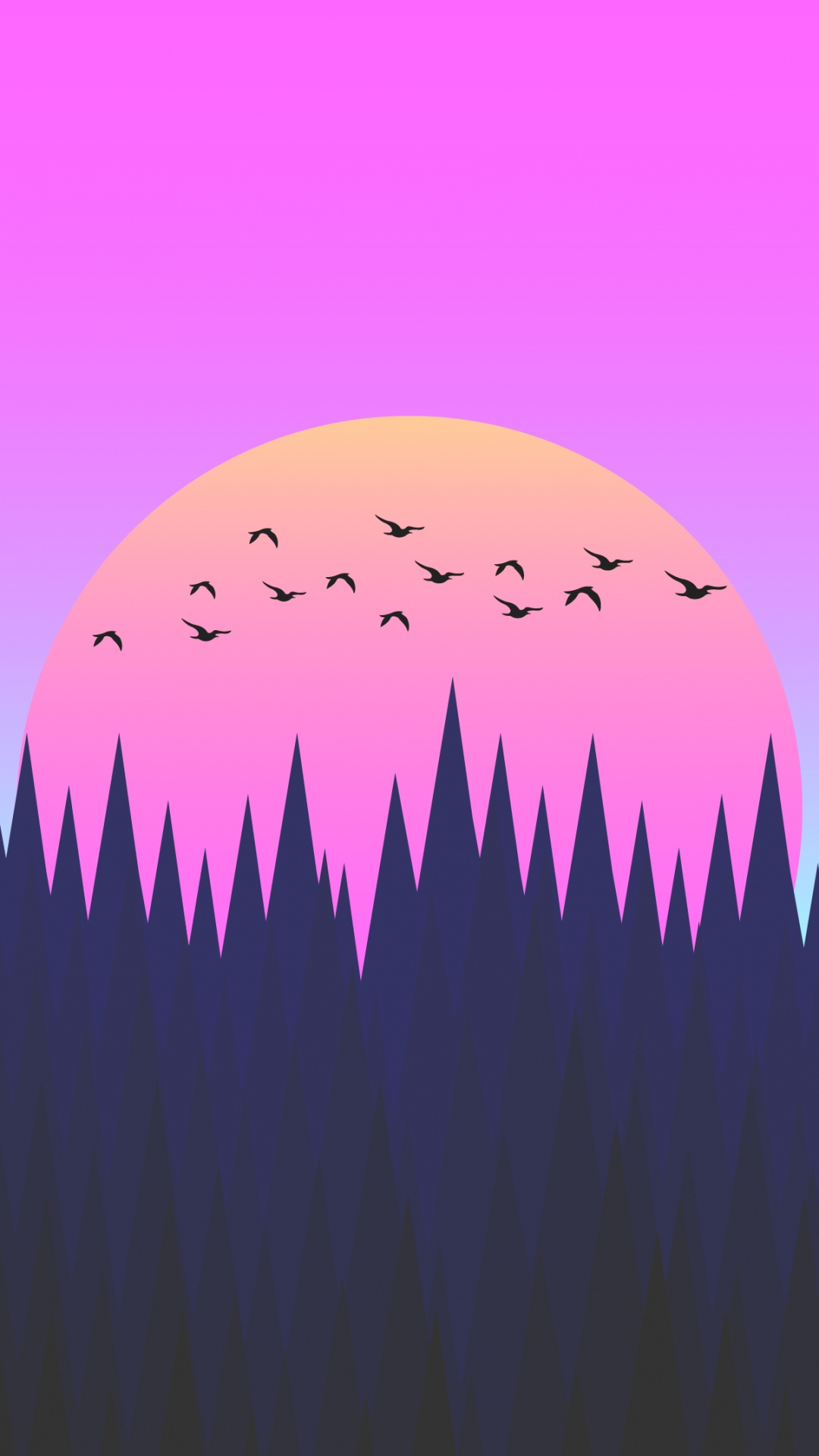 el Minimalismo, Morado, Rosa, Magenta, Violeta. Wallpaper in 1080x1920 Resolution