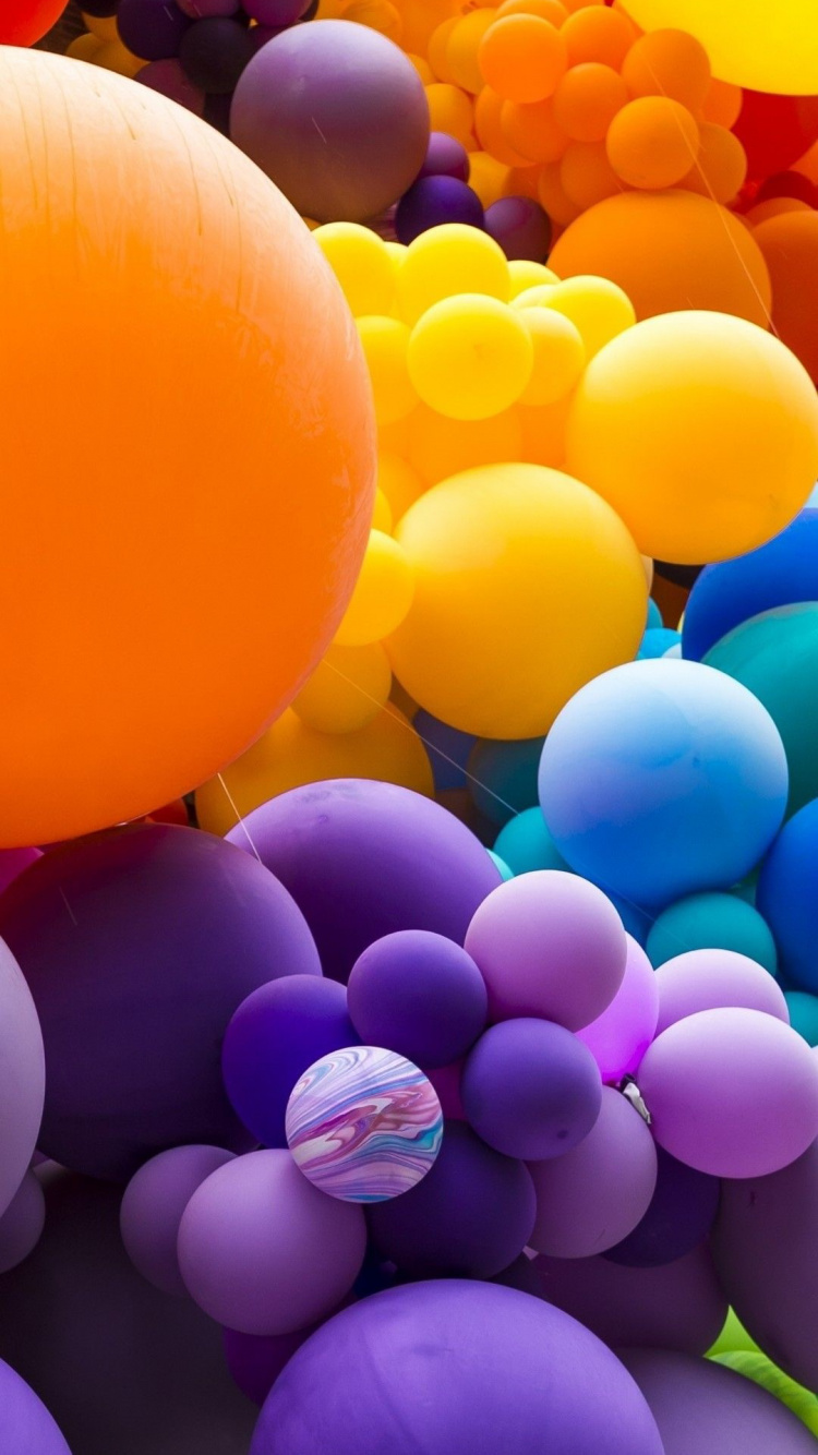 Balloon, Kogan, Headphones, Daytime, Light. Wallpaper in 750x1334 Resolution