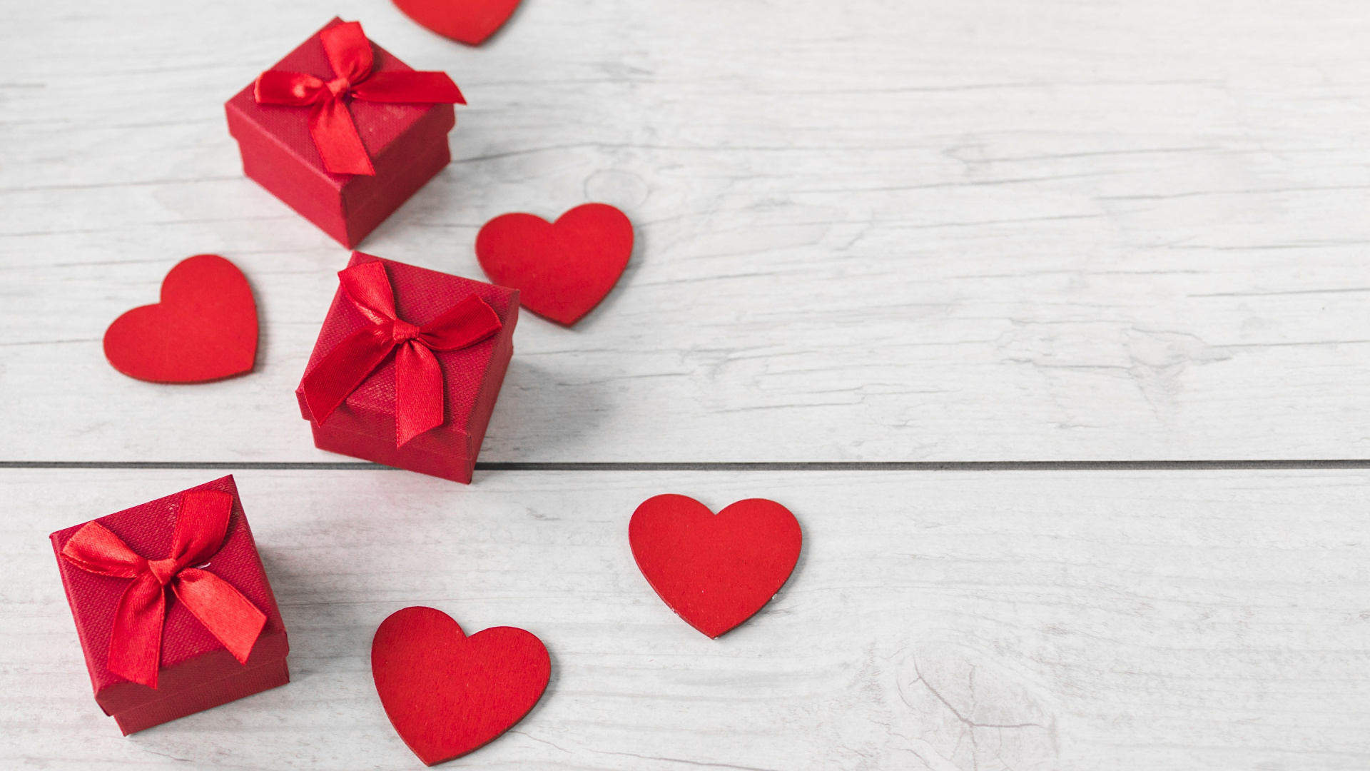 le Jour de Valentines, Cœur, Red, Pétale, Amour. Wallpaper in 1920x1080 Resolution