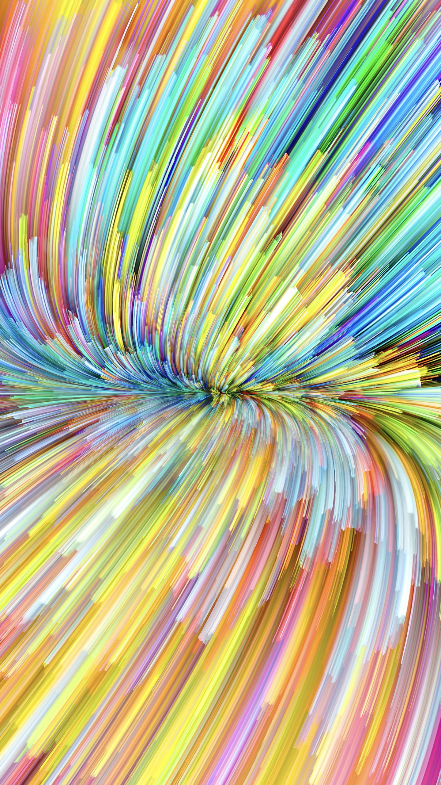 Pintura Abstracta Rosa Amarilla y Azul. Wallpaper in 1440x2560 Resolution