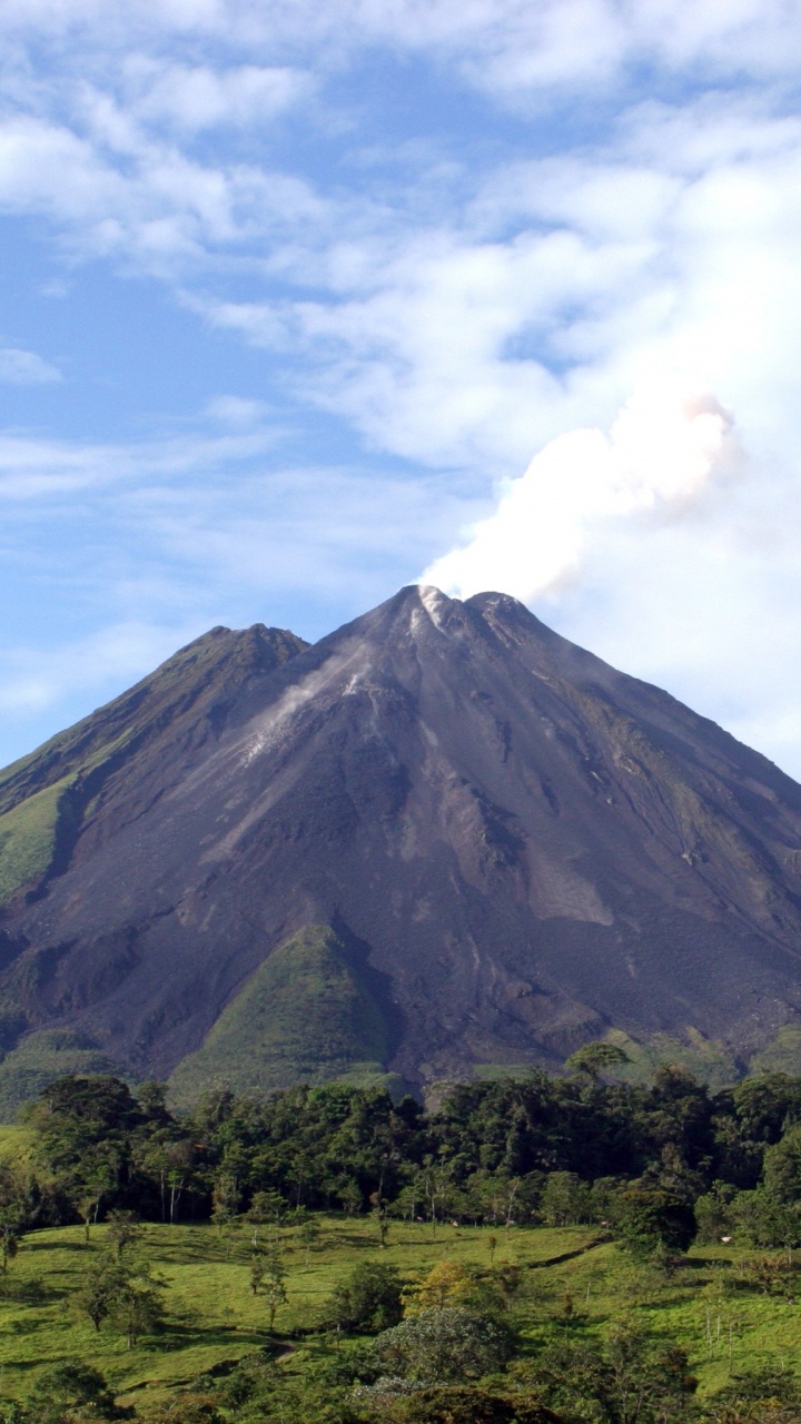 Green and Brown Mountain Under Blue Sky During Daytime. Wallpaper in 720x1280 Resolution