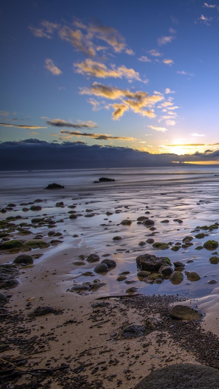 大海, 岸边, 海岸, 天空, 地平线 壁纸 720x1280 允许