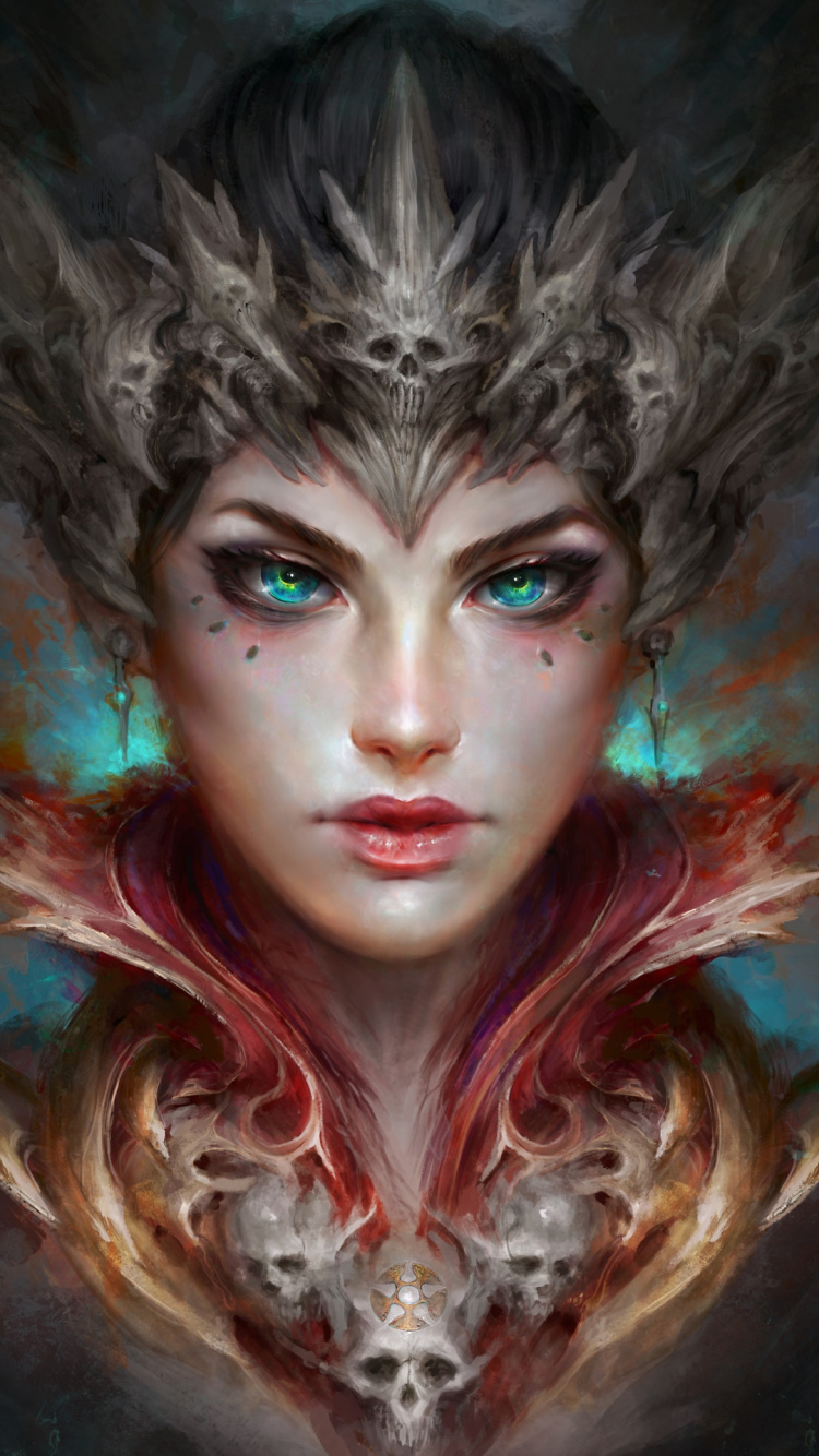 Hof Der Toten Fan Art, Kunst, Fan-Kunst, Malerei, Tod. Wallpaper in 750x1334 Resolution