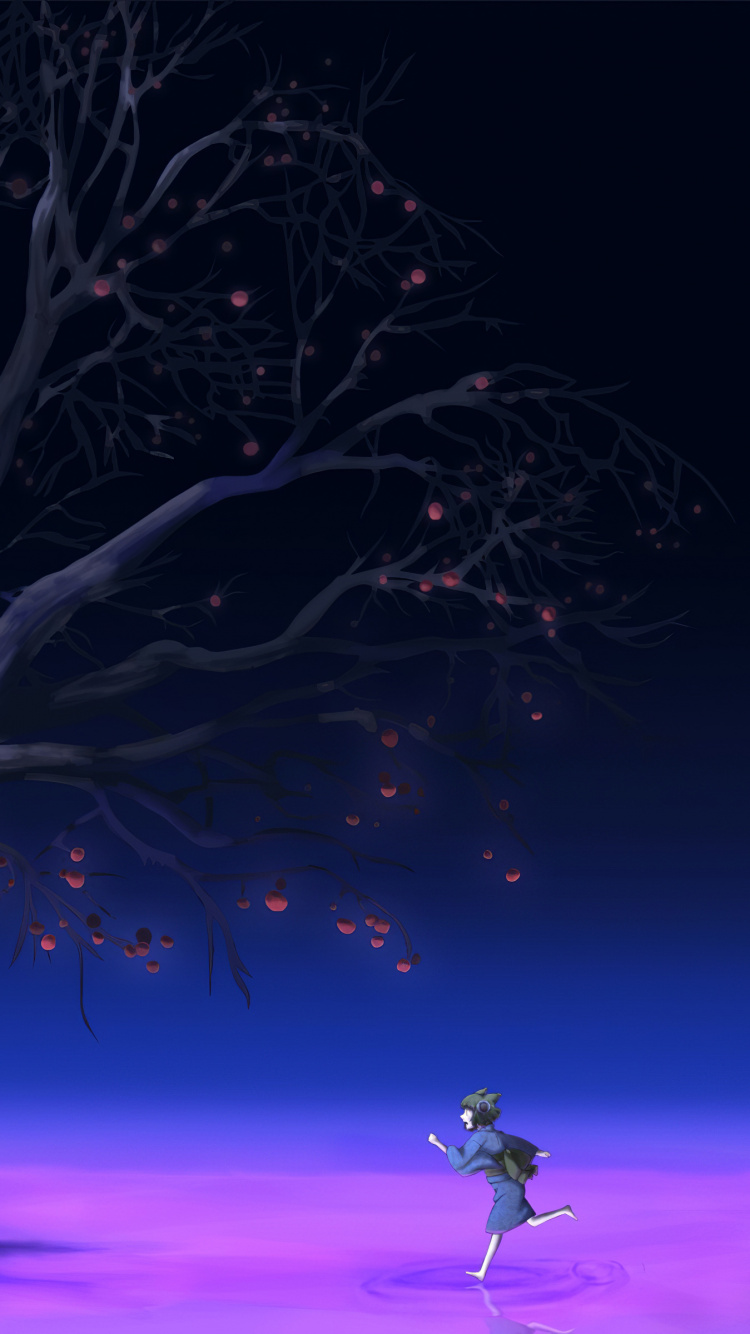 气氛, 紫色的, Azure, 自然景观 壁纸 750x1334 允许