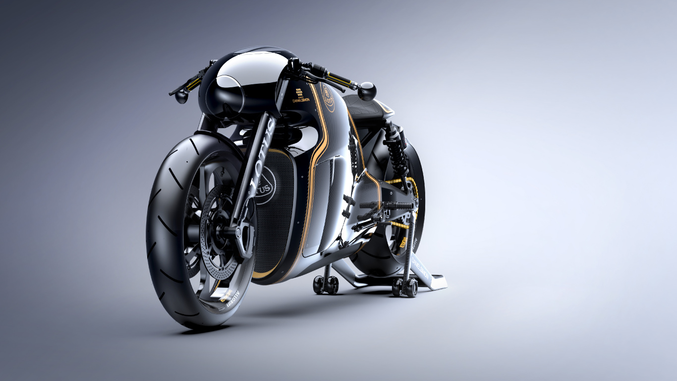 Black and Silver Sports Motorcycle. Wallpaper in 1366x768 Resolution