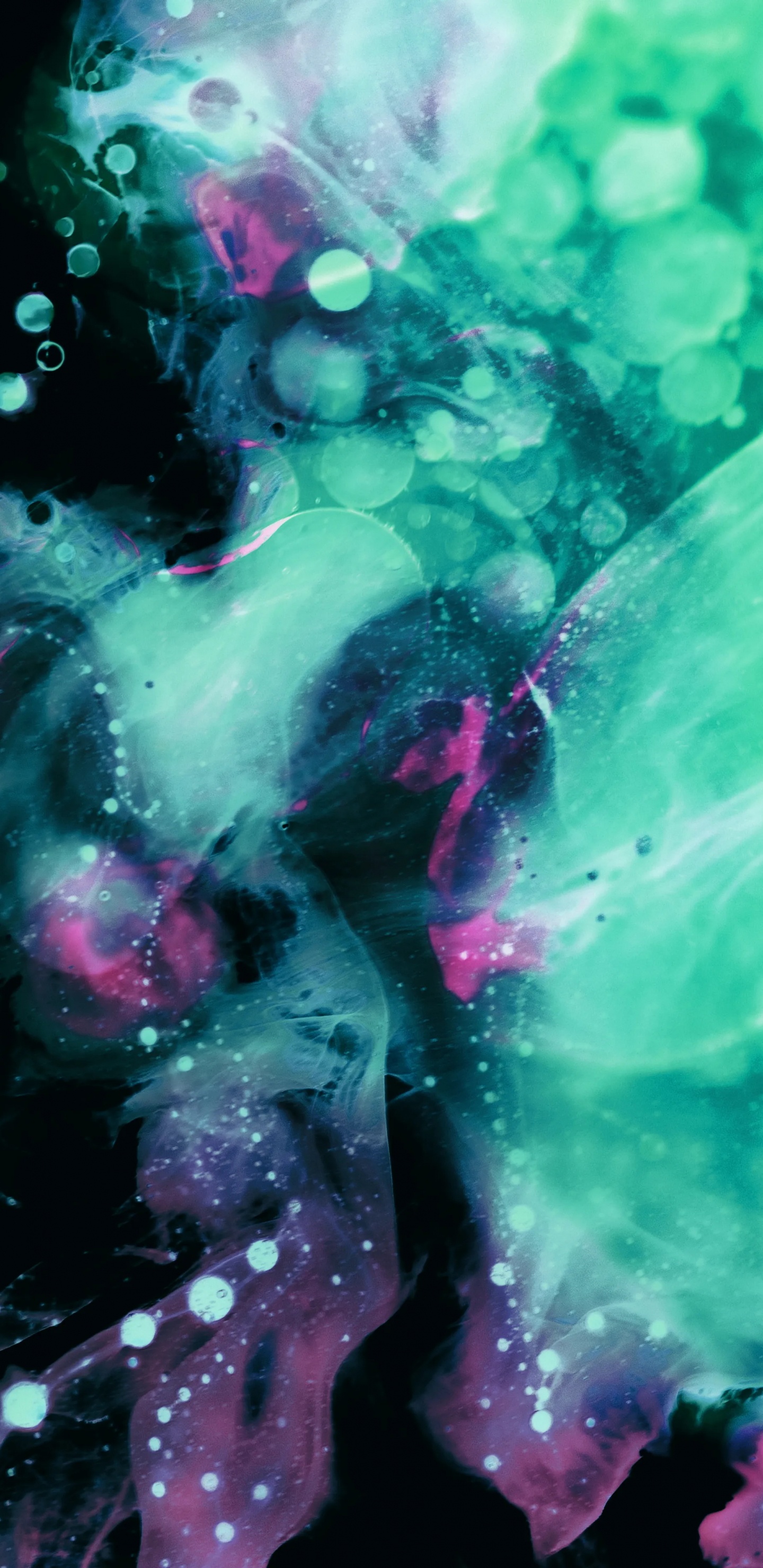 Everpix, Teal, Äpfeln, Fraktale Kunst, Grafik-design. Wallpaper in 1440x2960 Resolution