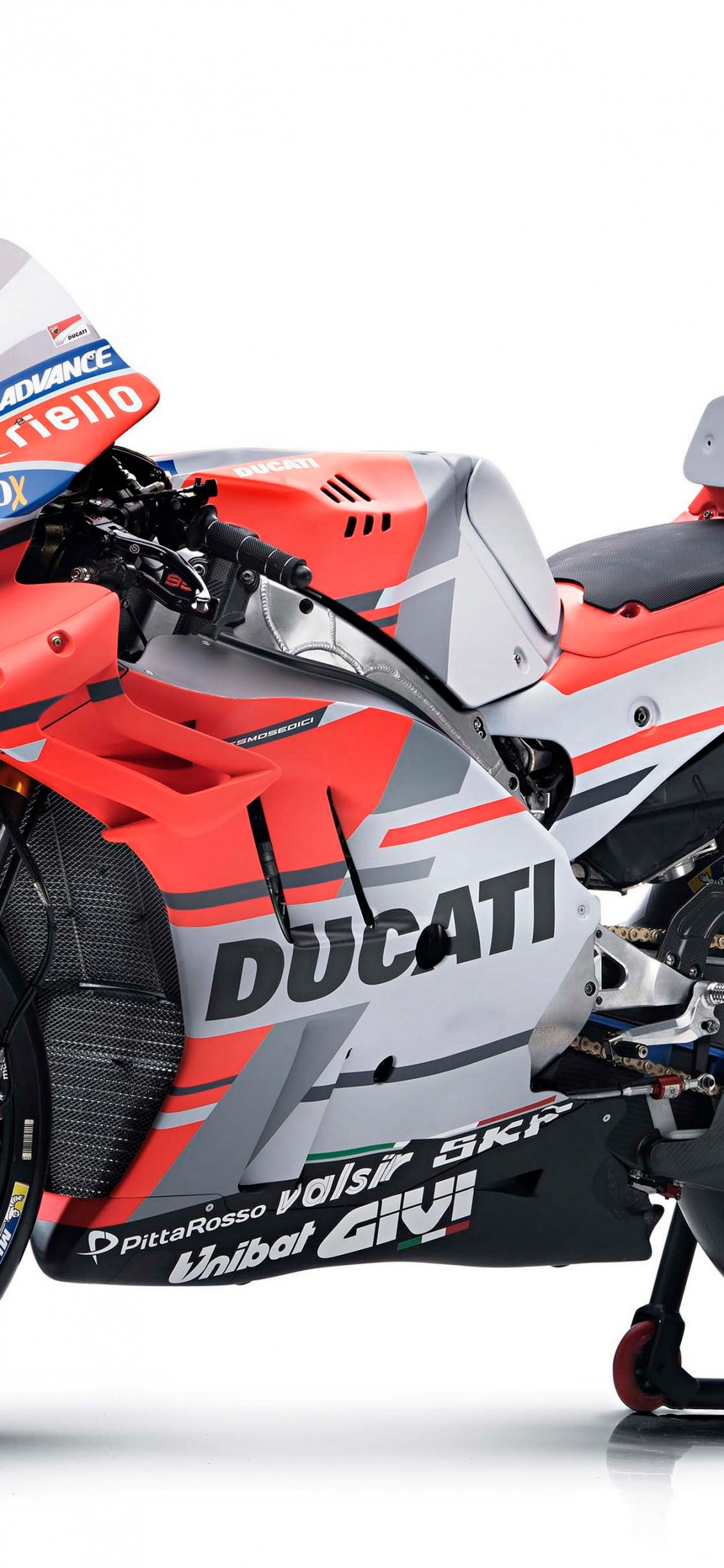 Red and Black Sports Bike. Wallpaper in 1125x2436 Resolution