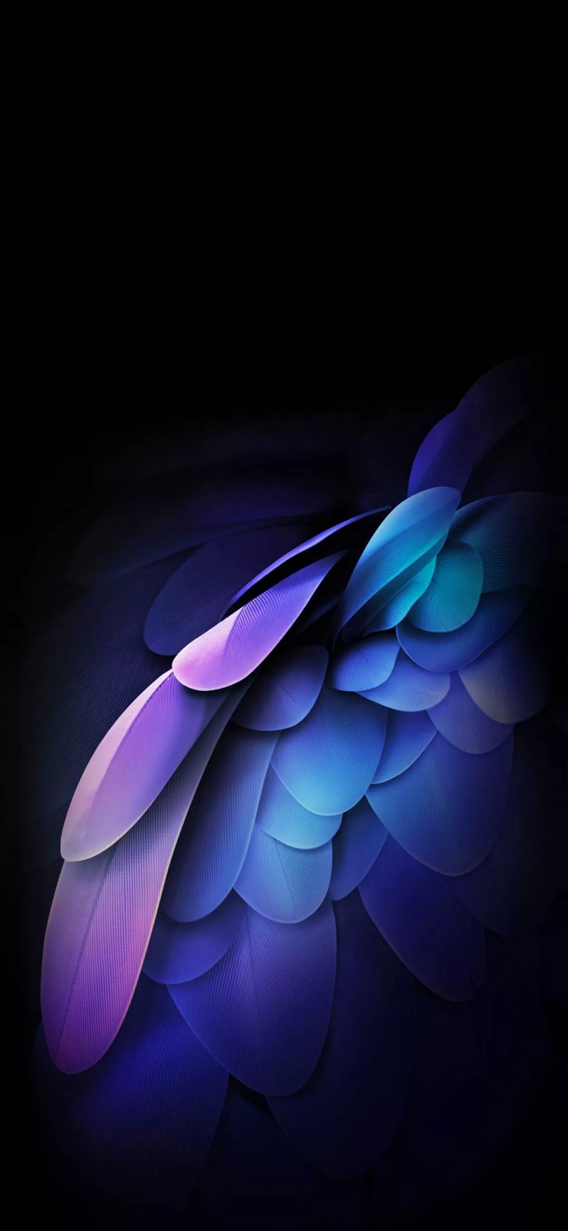 Android, Blue, la Pureté de la Couleur, Purple, Violette. Wallpaper in 1125x2436 Resolution