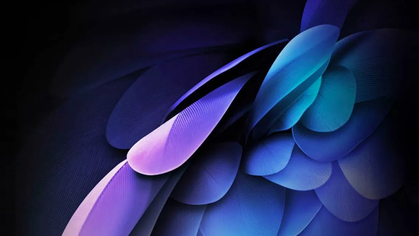 Android, Blue, la Pureté de la Couleur, Purple, Violette. Wallpaper in 1366x768 Resolution
