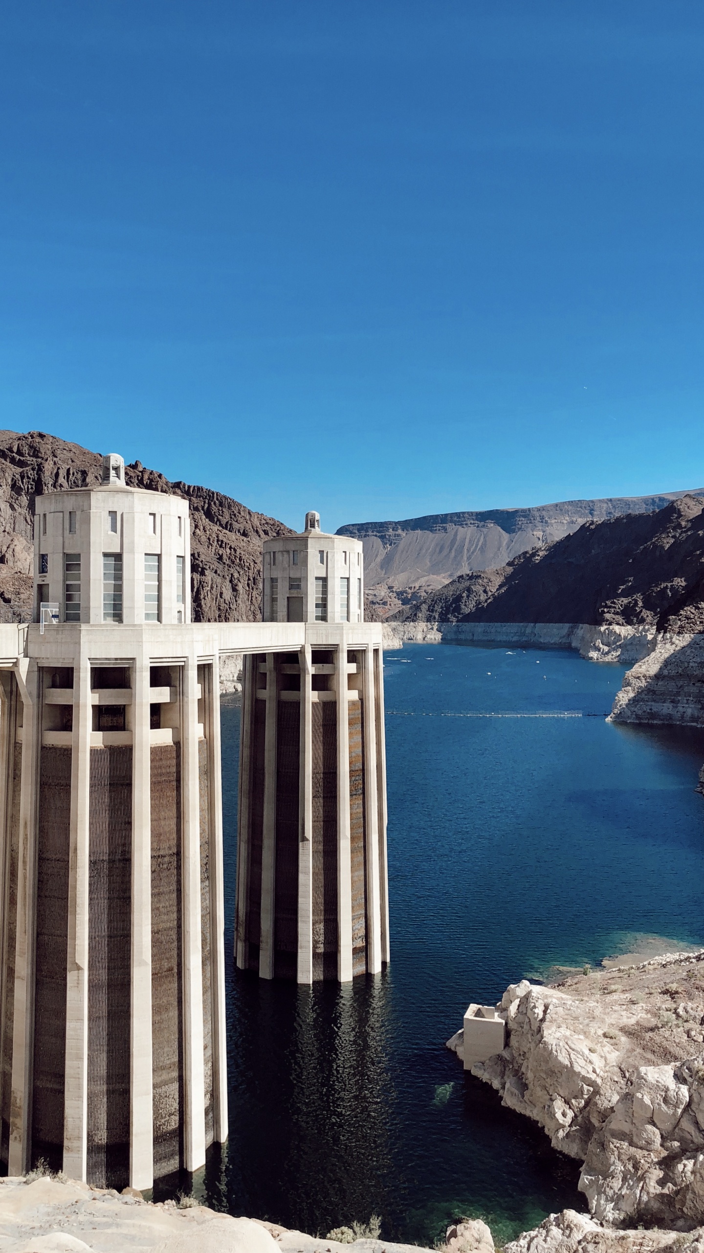 Hoover-Staudamm, Wasserressourcen, Reservoir, Wasser, Gewässer. Wallpaper in 1440x2560 Resolution