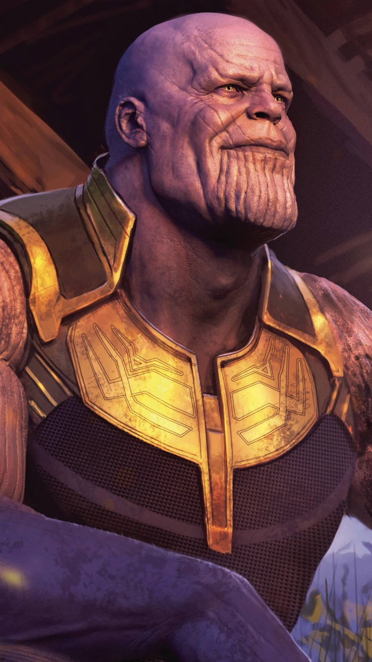 Thanos, Marvel, 超级英雄, 冒险的游戏, 肌肉 壁纸 750x1334 允许