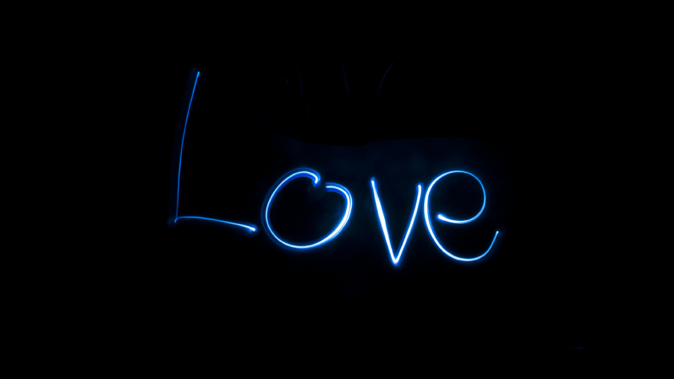 Light, Text, Black, Electric Blue, Neon. Wallpaper in 1366x768 Resolution