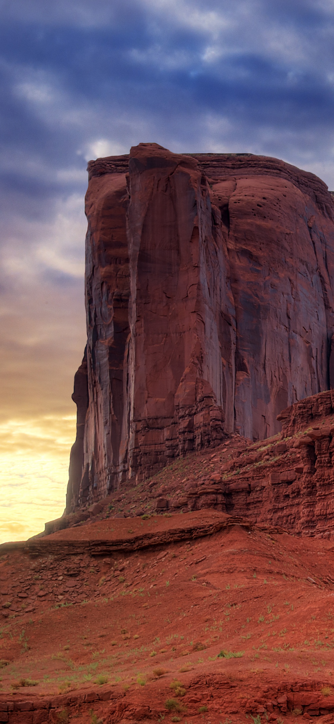 Brown Rock Formation Under Blue Sky During Daytime. Wallpaper in 1125x2436 Resolution