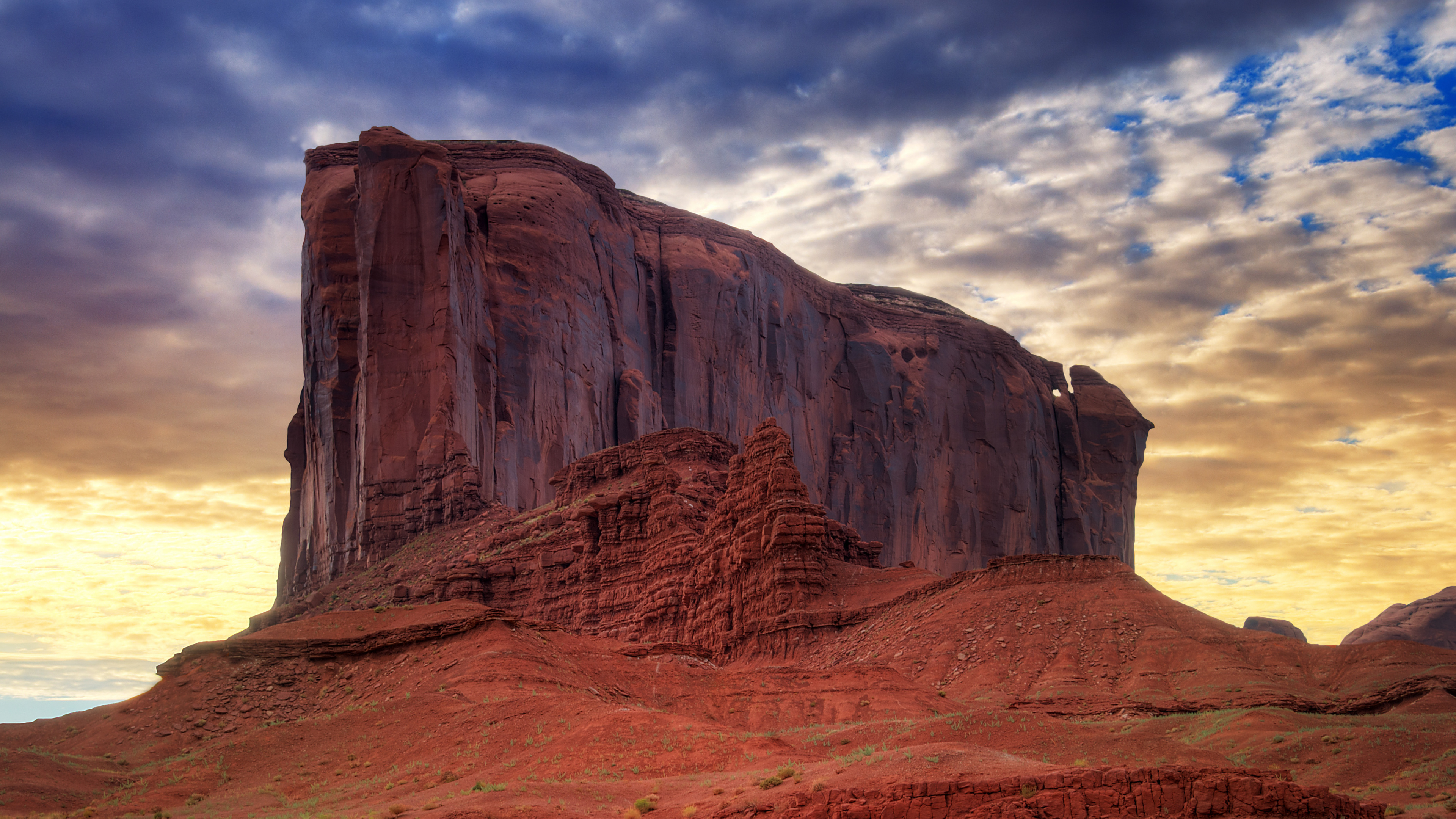 纪念碑谷, 科罗拉多高原, Butte, 形成, 荒地 壁纸 3840x2160 允许