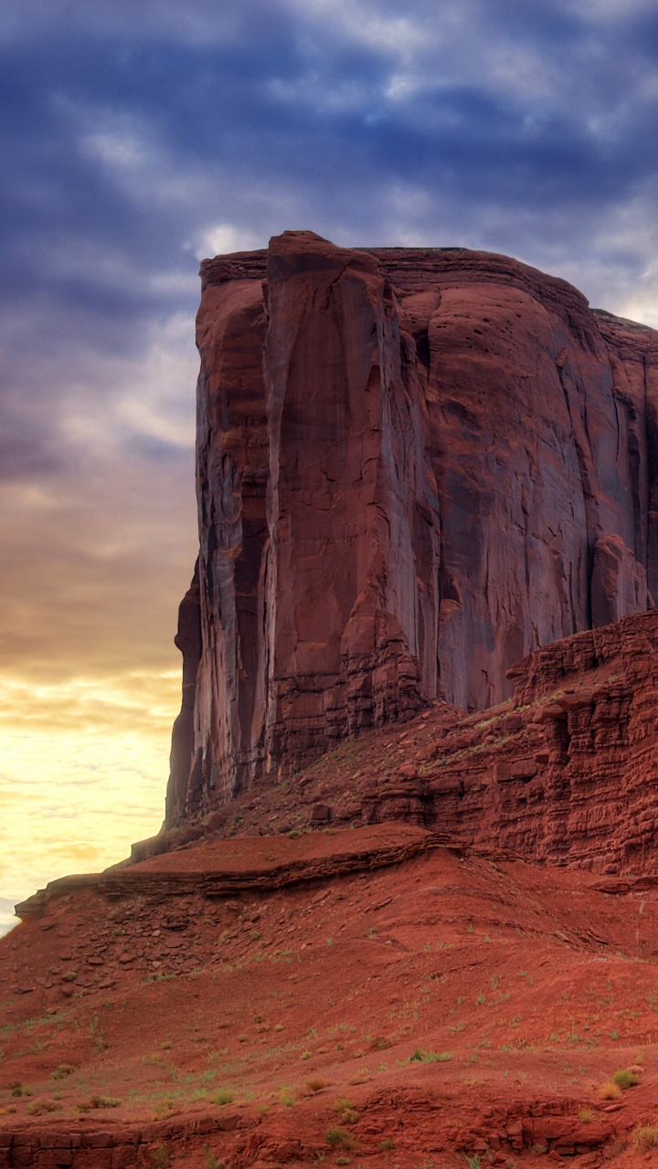 纪念碑谷, 科罗拉多高原, Butte, 形成, 荒地 壁纸 720x1280 允许