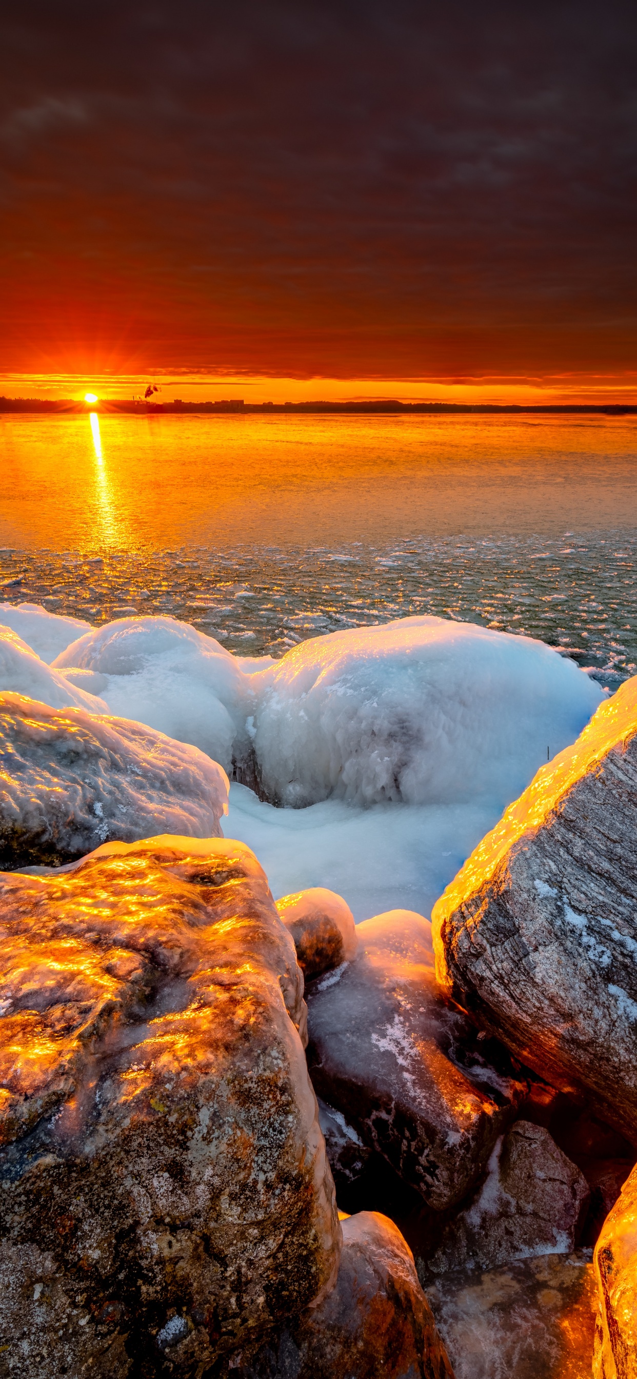 Nature, Paysage Naturel, Horizon, Rock, Lever. Wallpaper in 1242x2688 Resolution