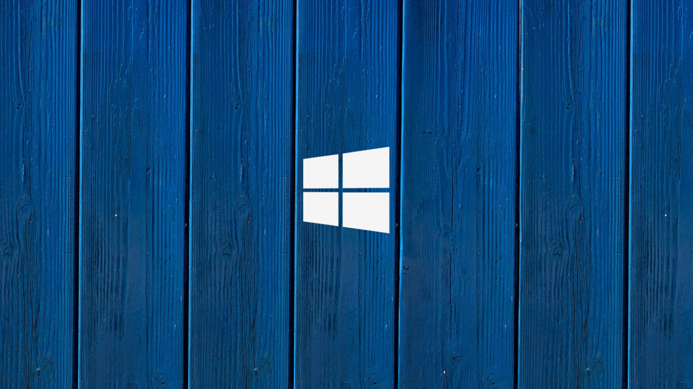 Blue Wooden Door With White and Red Cross. Wallpaper in 1366x768 Resolution