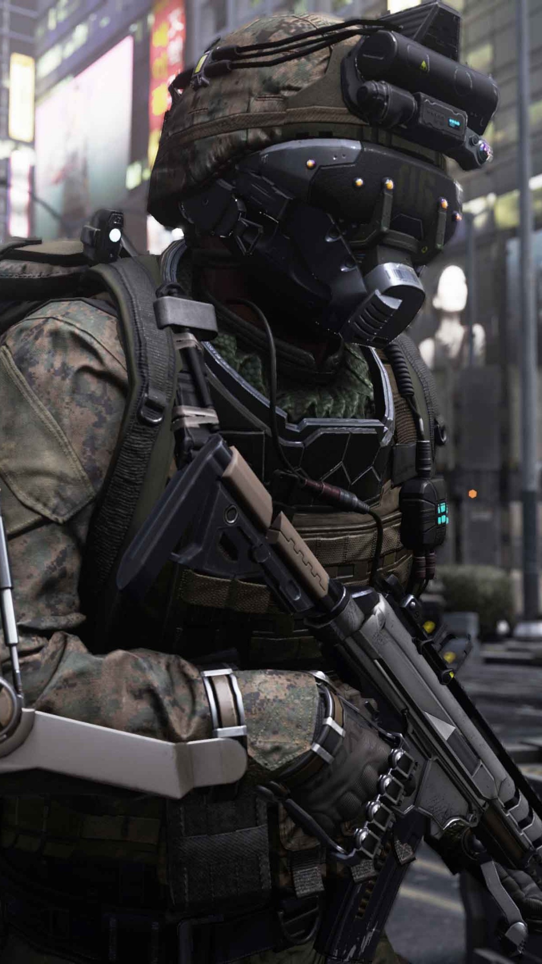 Call of Duty Advanced Warfare, Maschine, Technologie, Truppe, Soldat. Wallpaper in 1080x1920 Resolution