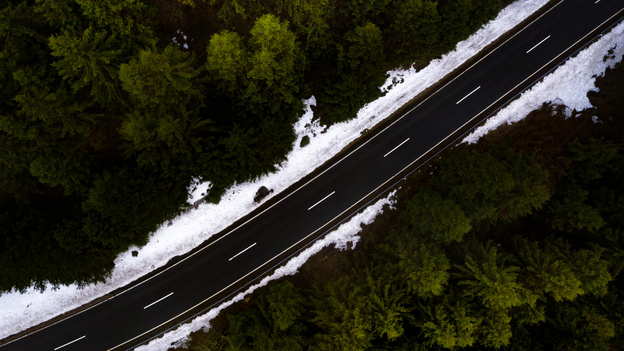 Road, Autobahn, Transport, Überführung, Infrastruktur. Wallpaper in 1280x720 Resolution