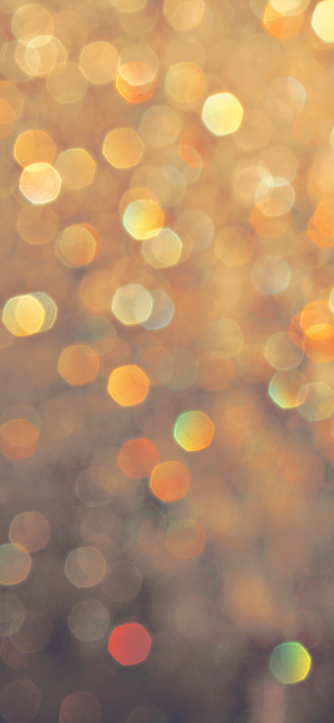 Luces Bokeh Amarillas y Blancas. Wallpaper in 1125x2436 Resolution