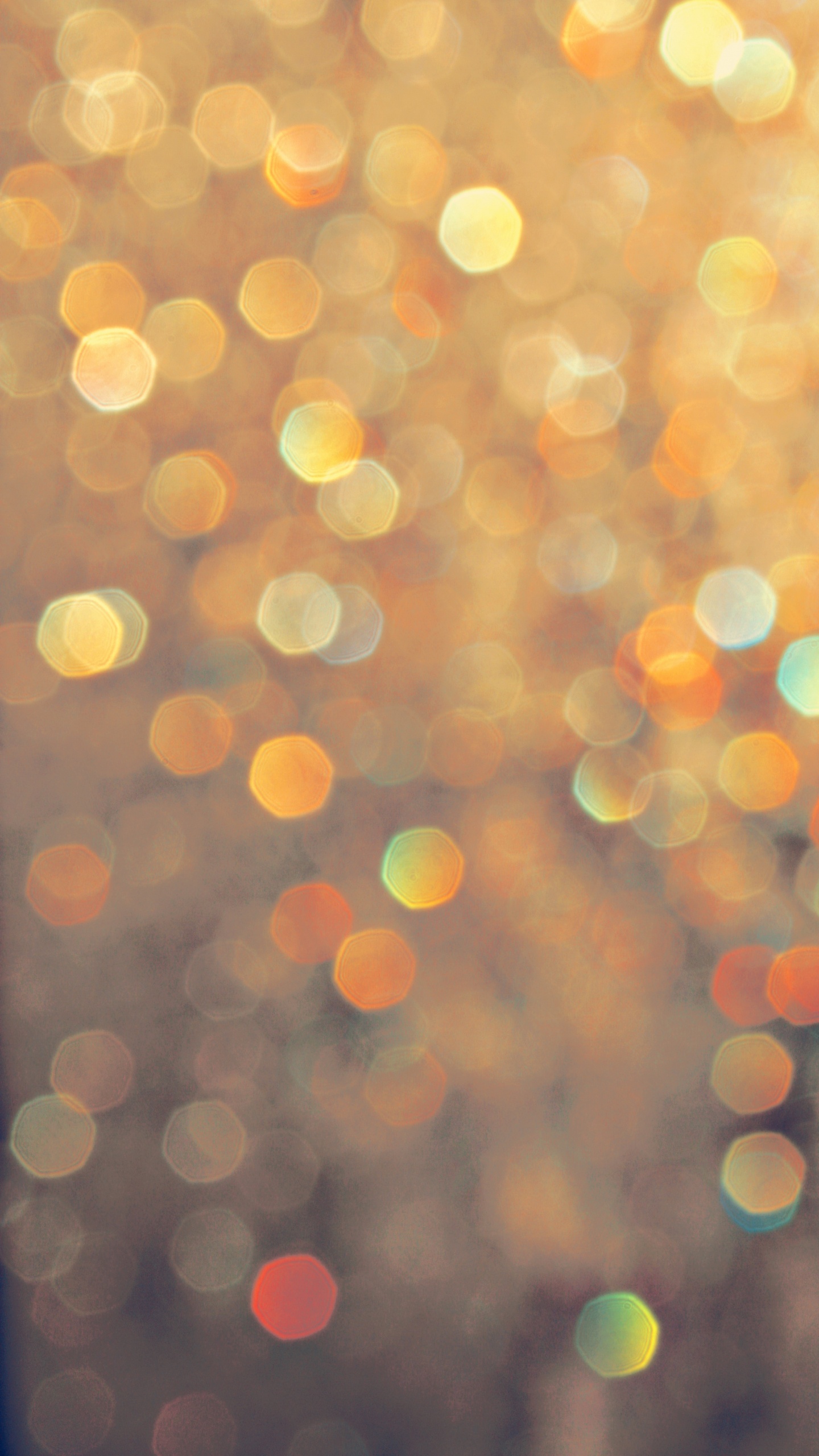 Gelbe Und Weiße Bokeh-Lichter. Wallpaper in 1440x2560 Resolution