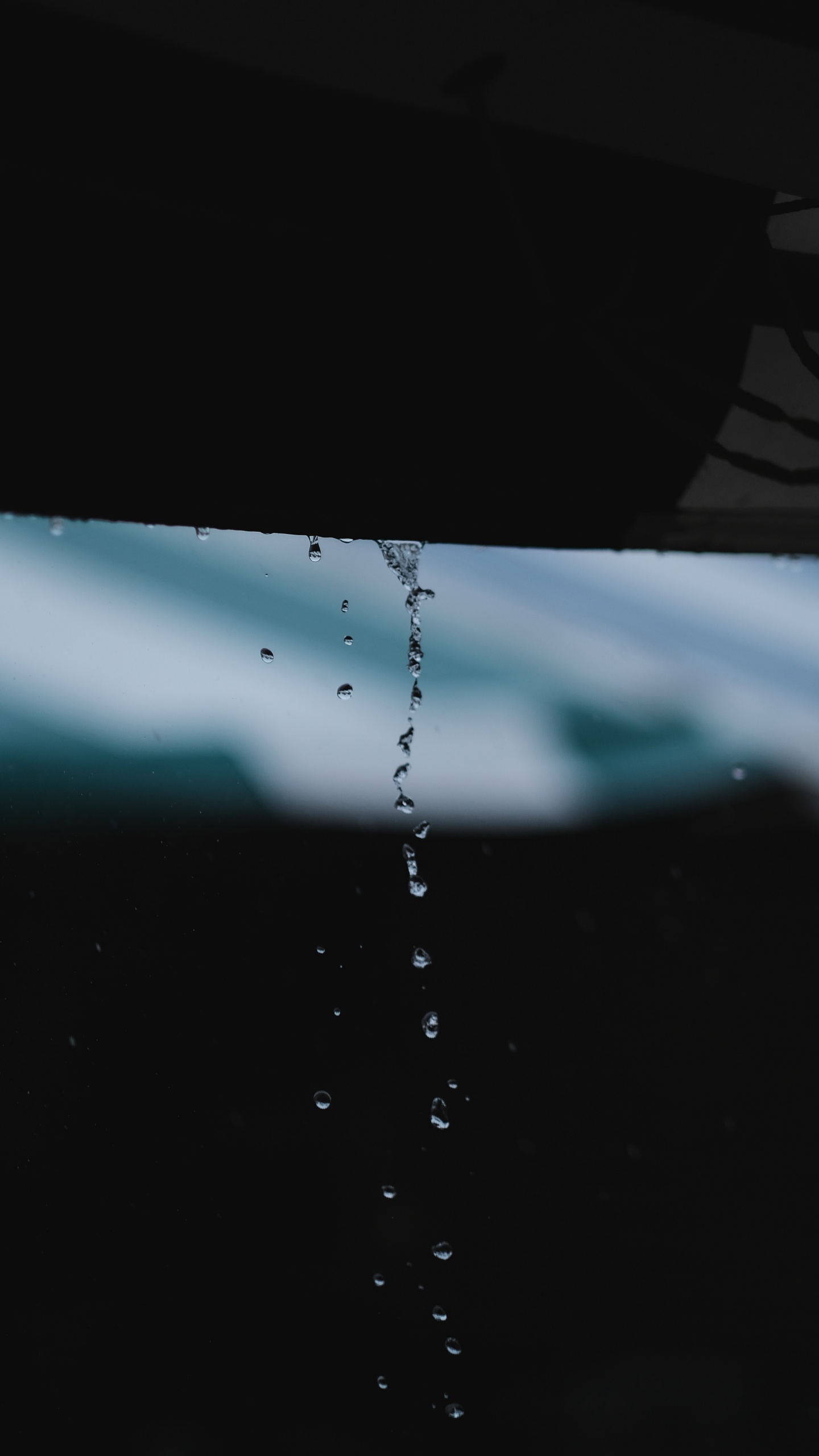 Wasser, Regen, Blau, Tropfen, Feuchtigkeit. Wallpaper in 1440x2560 Resolution