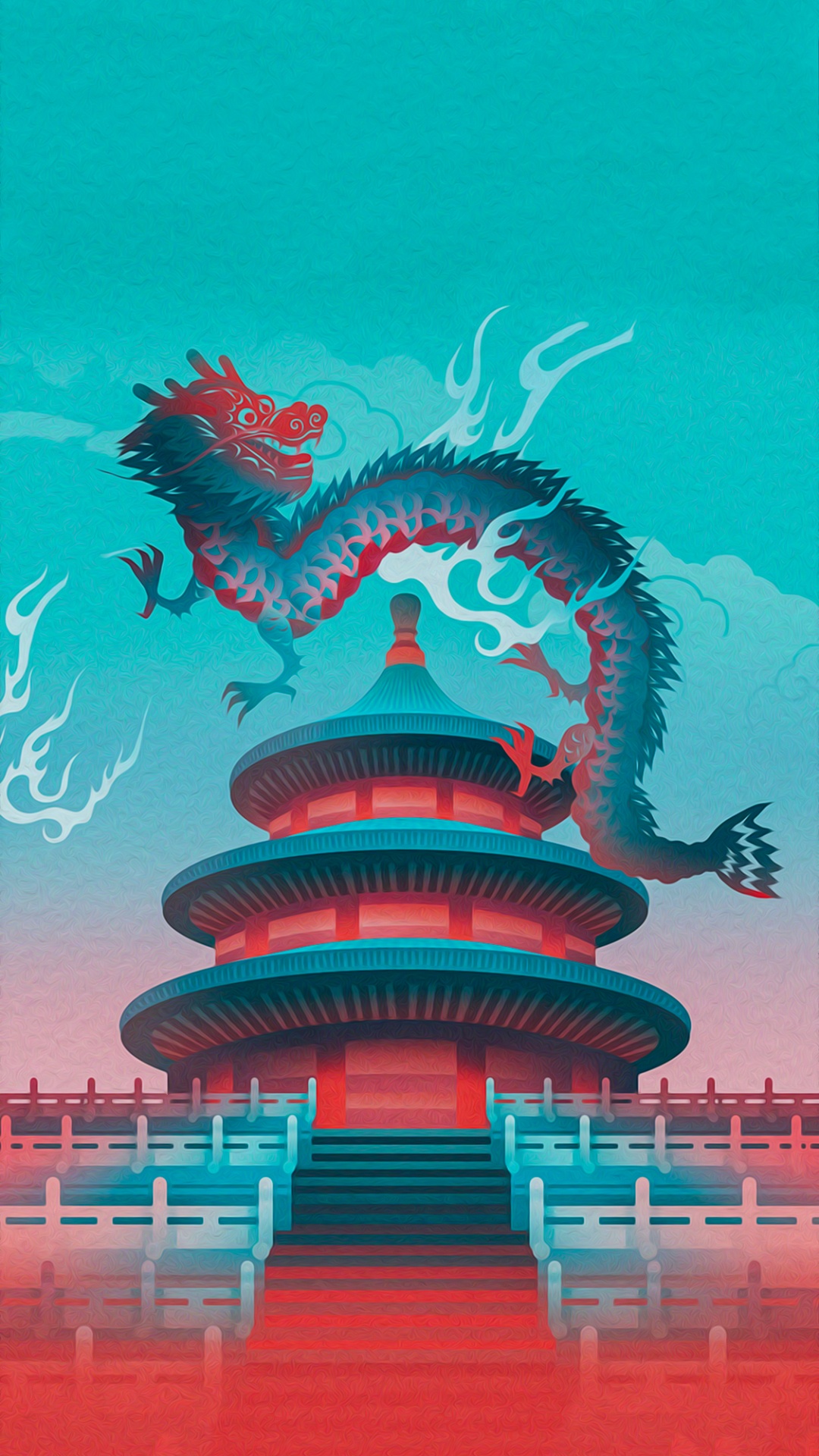 Illustration, Art, Design, Poster, Architecture. Wallpaper in 1080x1920 Resolution