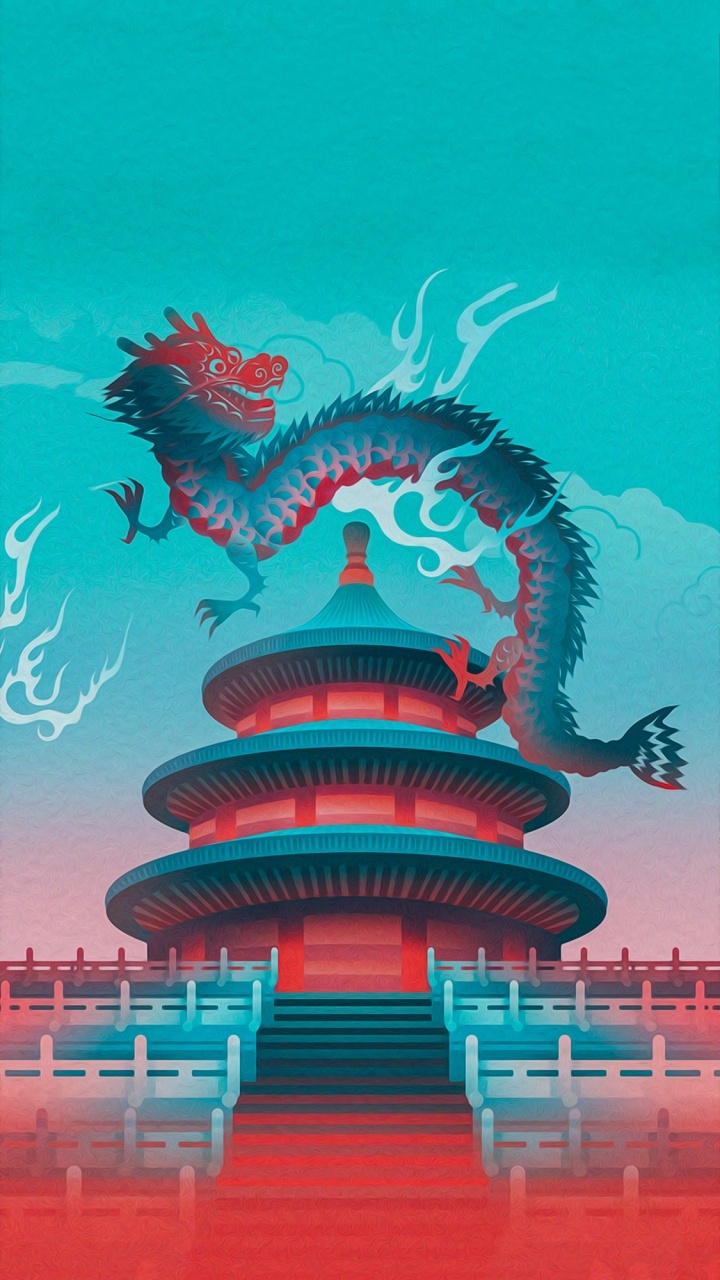 Illustration, Art, Design, Poster, Architecture. Wallpaper in 720x1280 Resolution